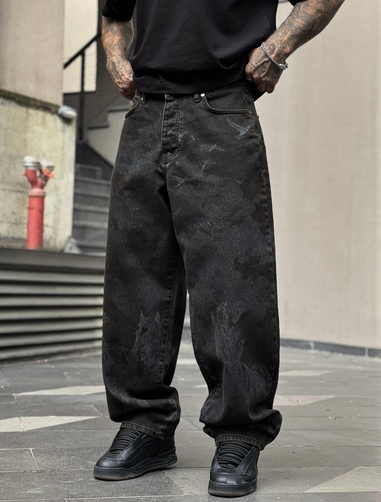 Baskılı Balon Kesim Jean (Special Model)
