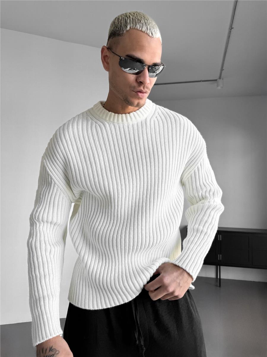 Çelik Örgü Oversize Kazak