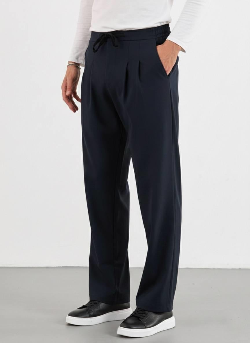 Çift Pileli Baggy Pantolon