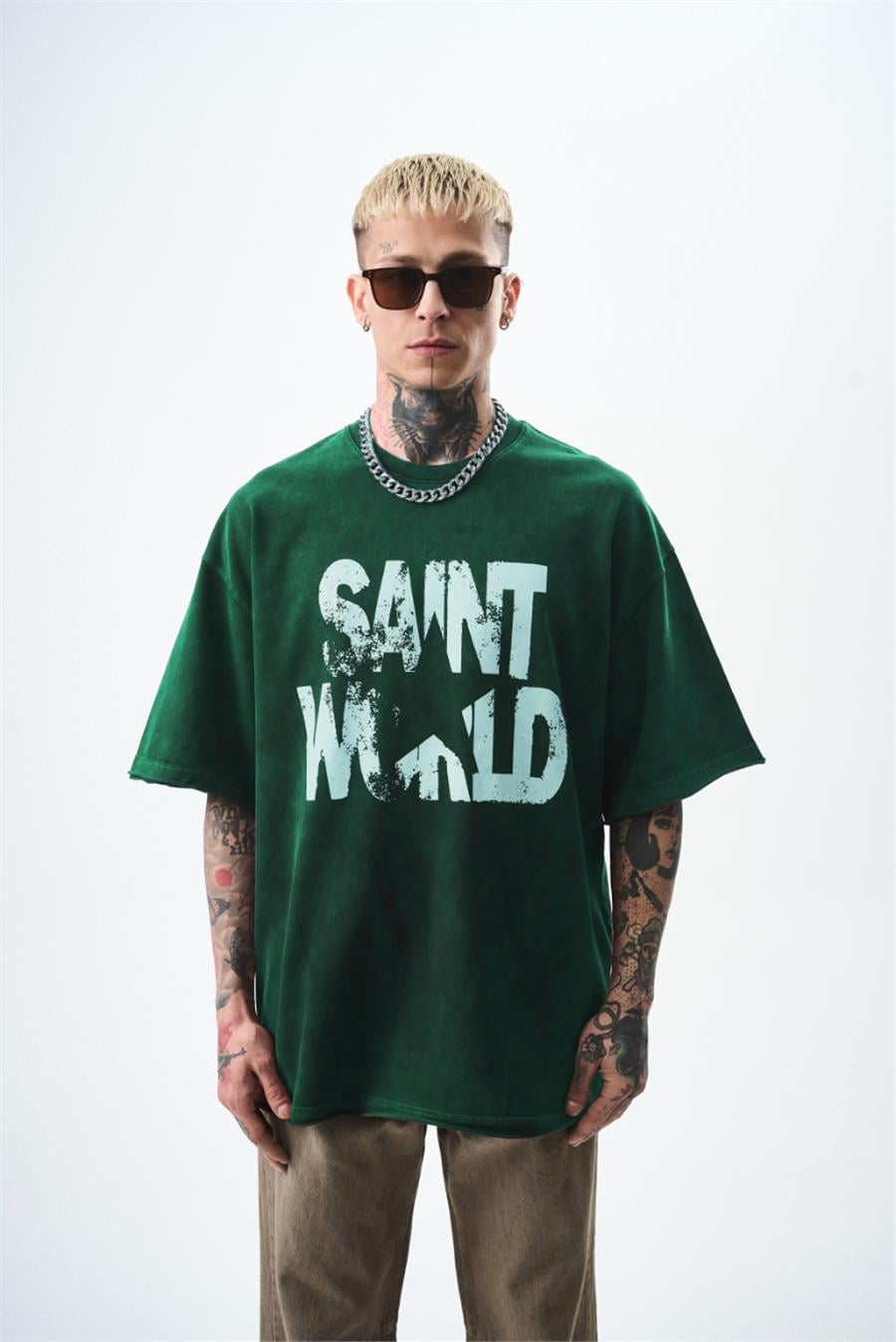 Saint World Washed Oversize T-shirt