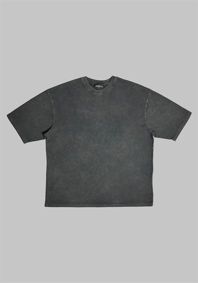 BASIC ANTRASİT TAŞLAMALI OVERSIZE T-SHIRT