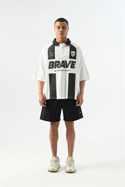 Brave Polo Yaka Oversize Forma T-shirt