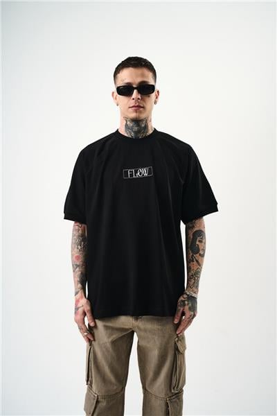 Flow Nakış Detaylı Oversize T-shirt