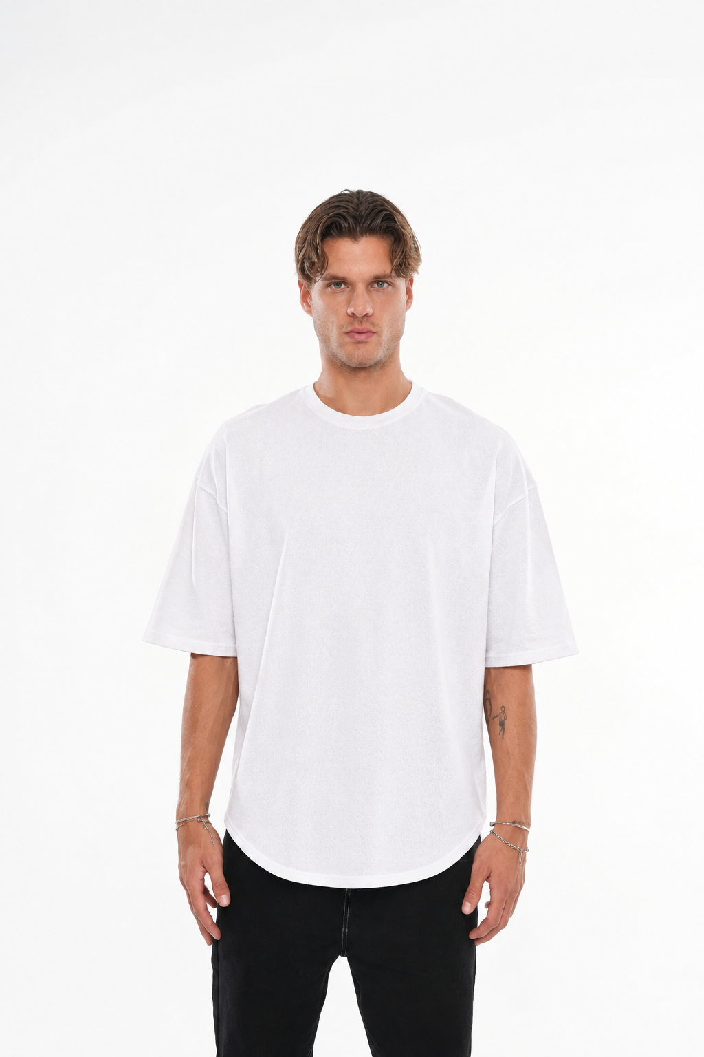 Basic Oval Kesim Oversize T-shirt