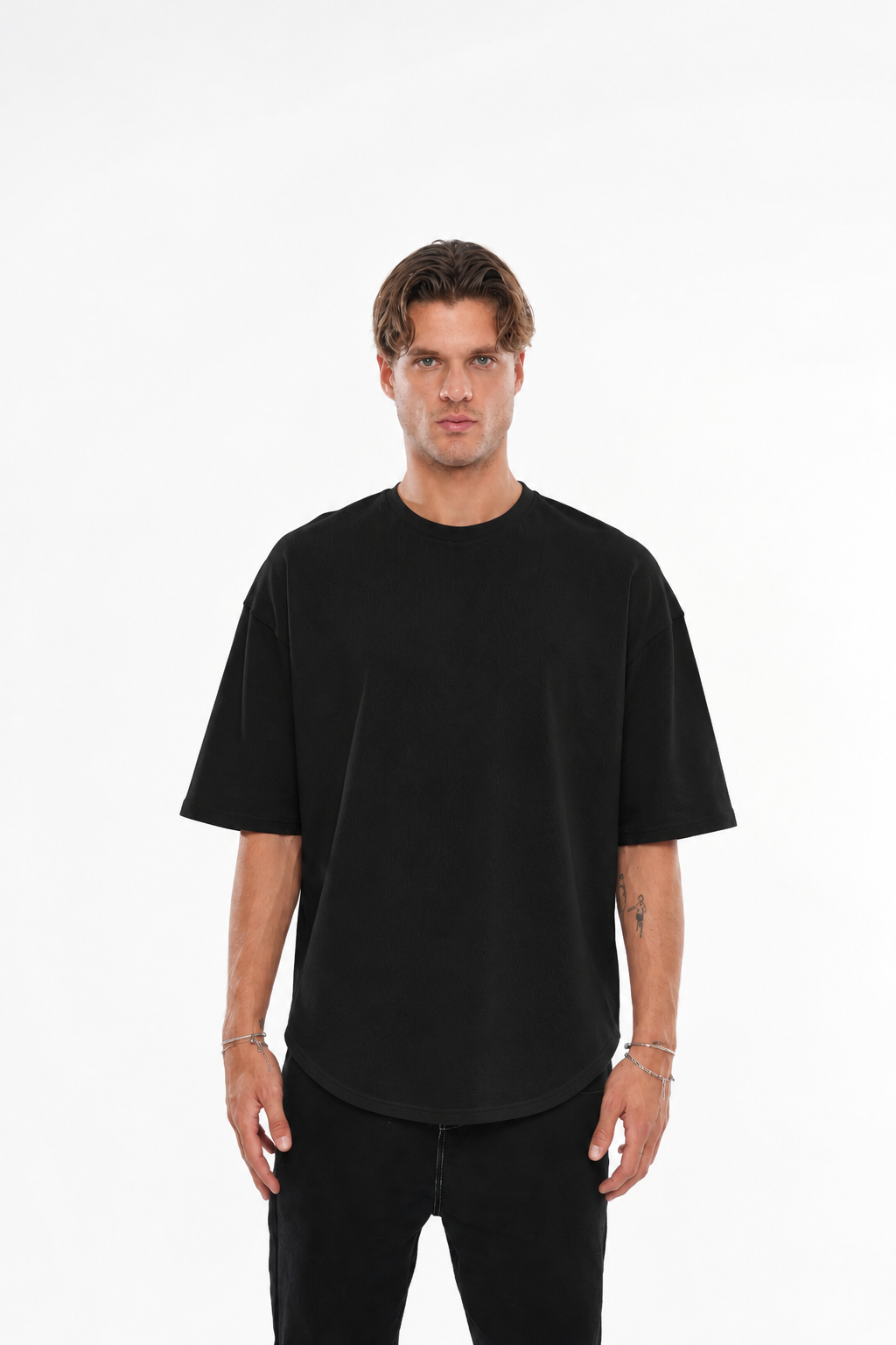 Basic Oval Kesim Oversize T-shirt