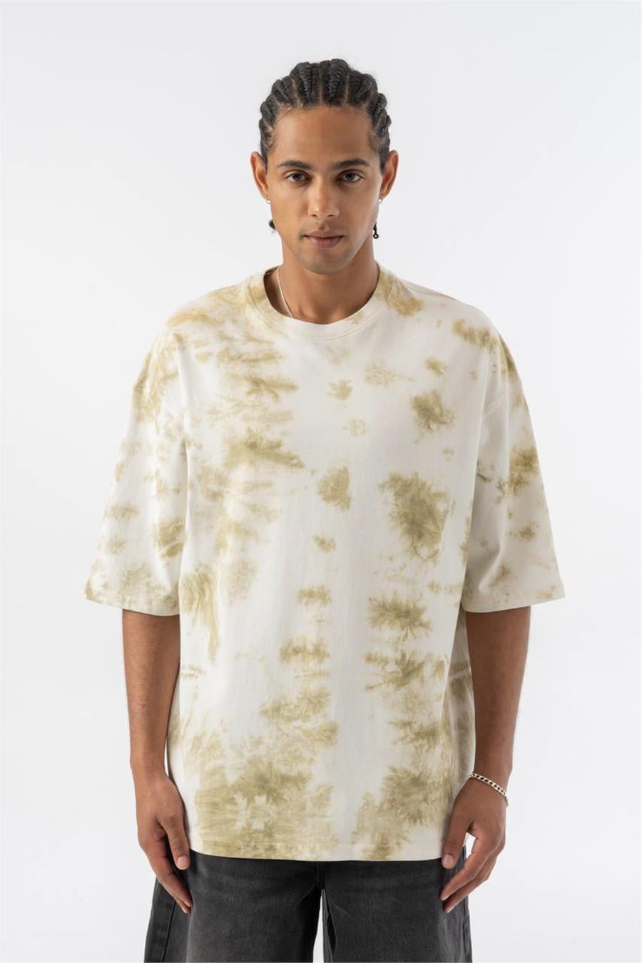 Batik Desenli Oversize T-shirt