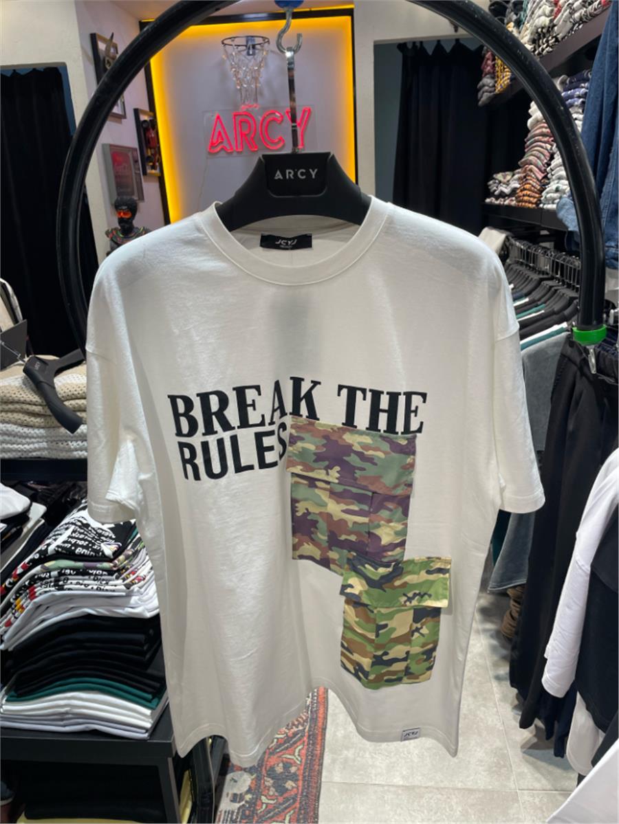 Break The Rules Cep Detaylı Oversize T-shirt