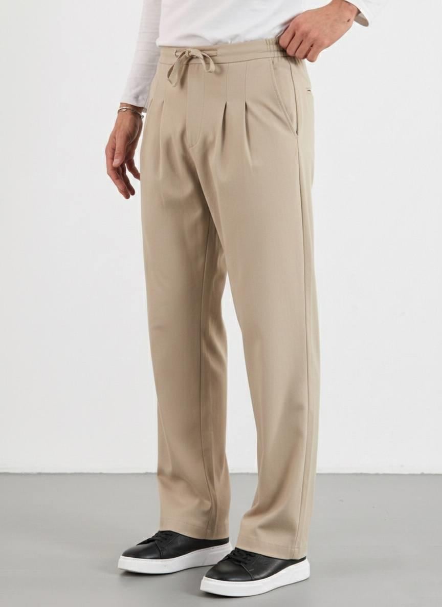 Çift Pileli Baggy Pantolon