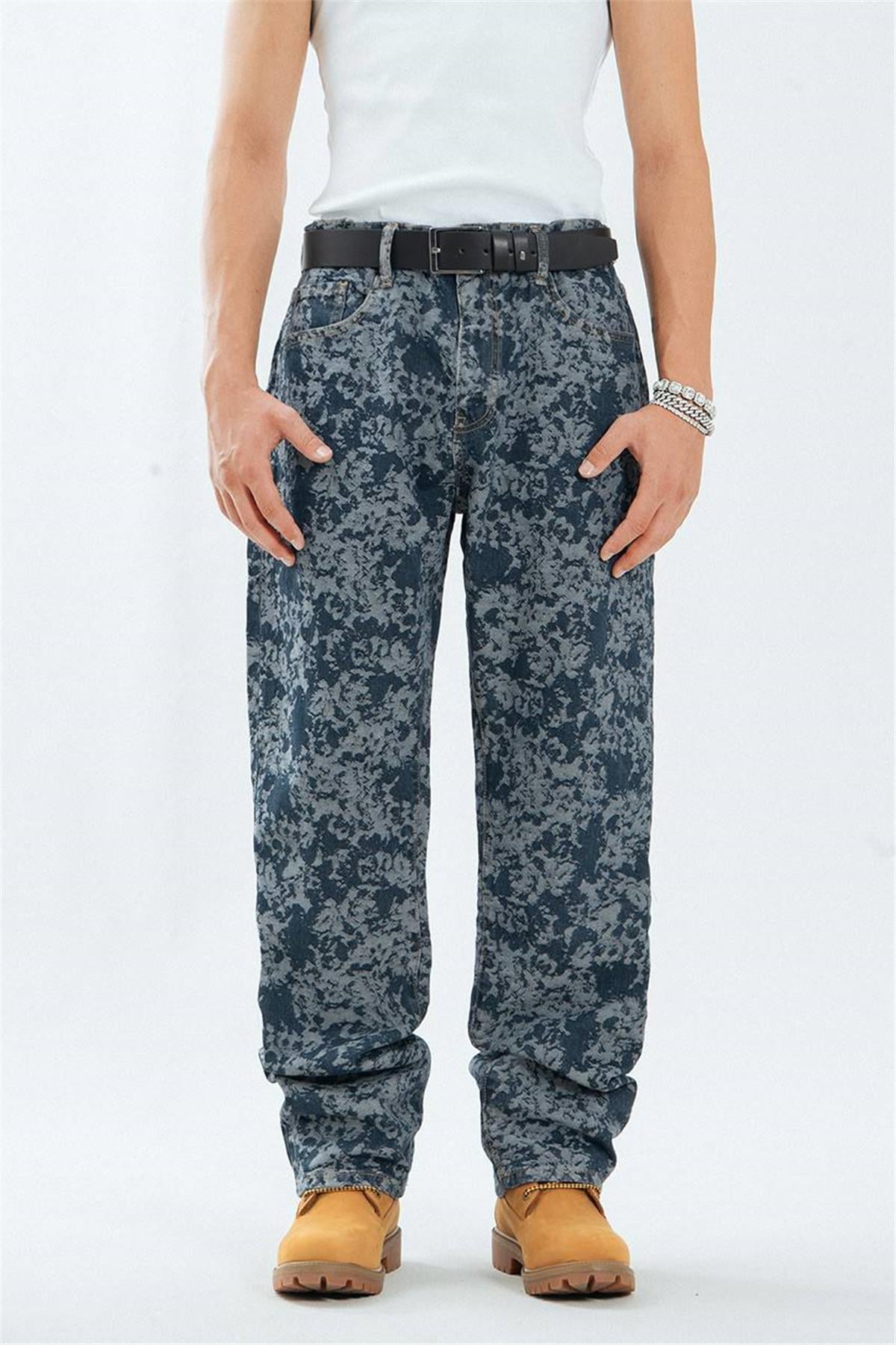 Çift Renk Baggy Jean