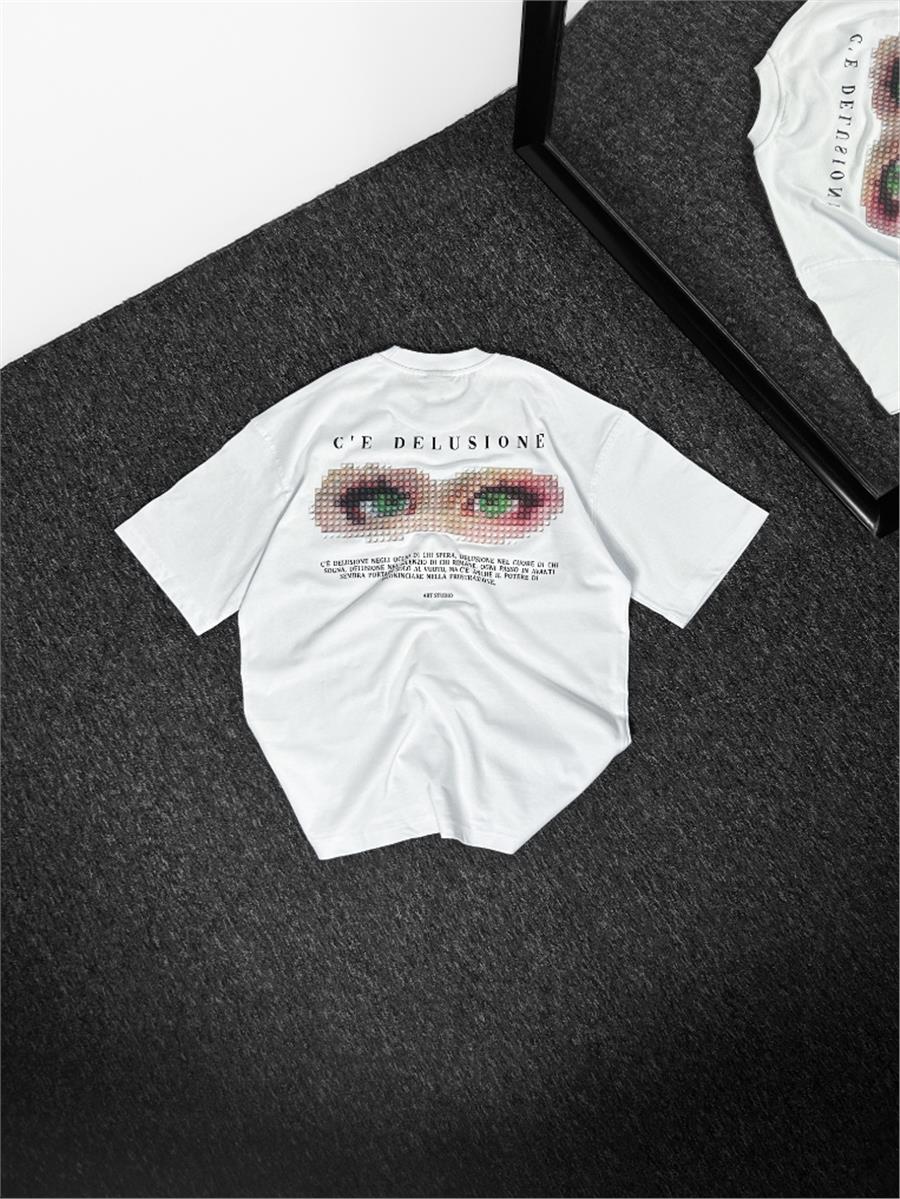 Delusione Kabartmalı Oversize T-shirt