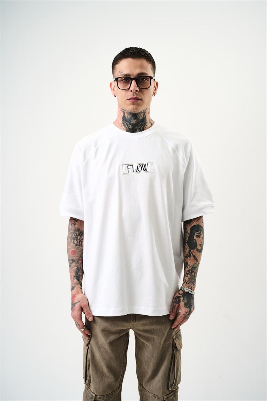 Flow Nakış Detaylı Oversize T-shirt