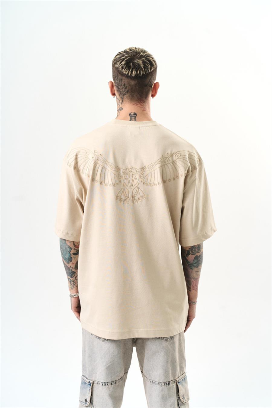 High Nakış Detaylı Oversize T-shirt
