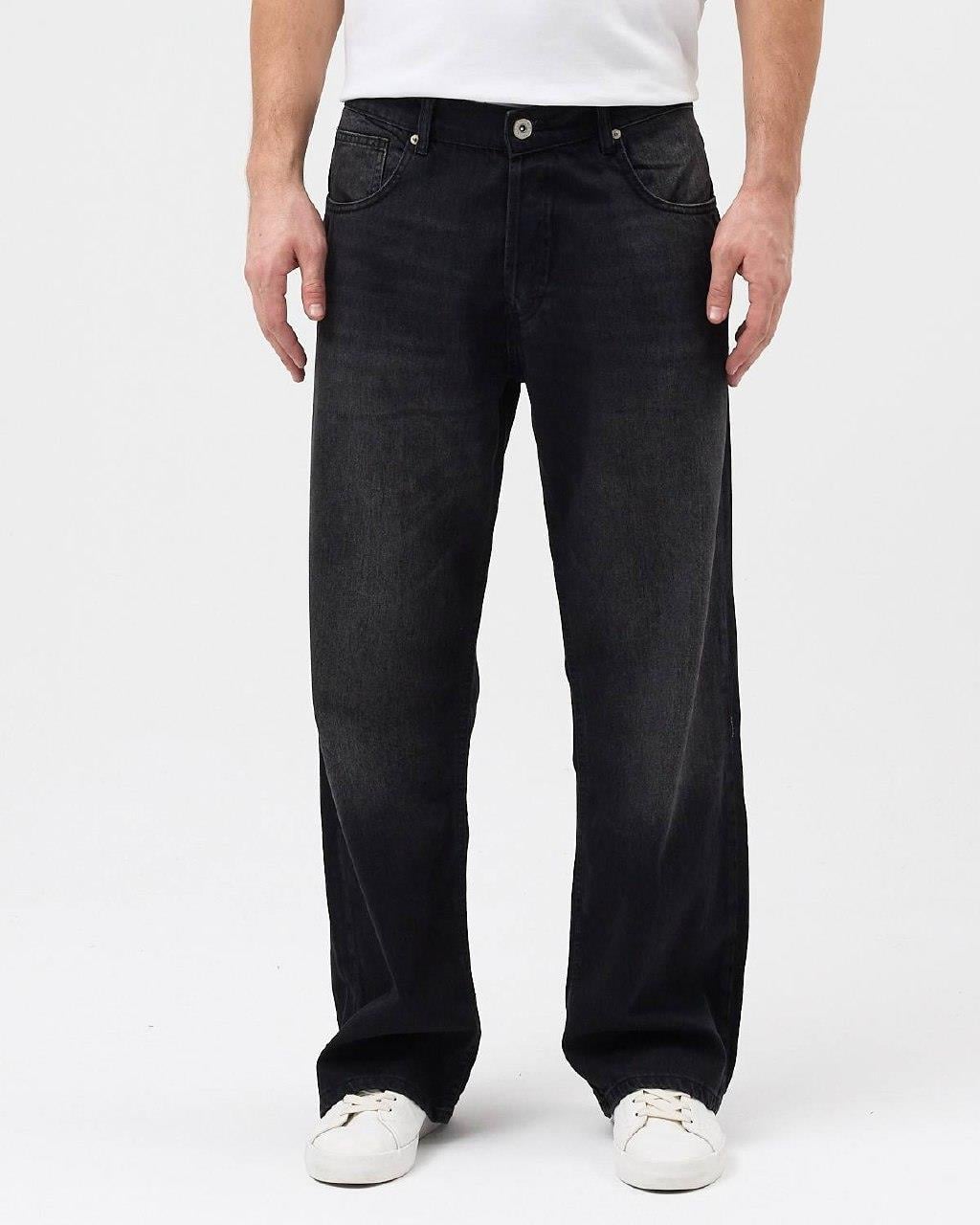 Klasik Siyah Baggy Jean