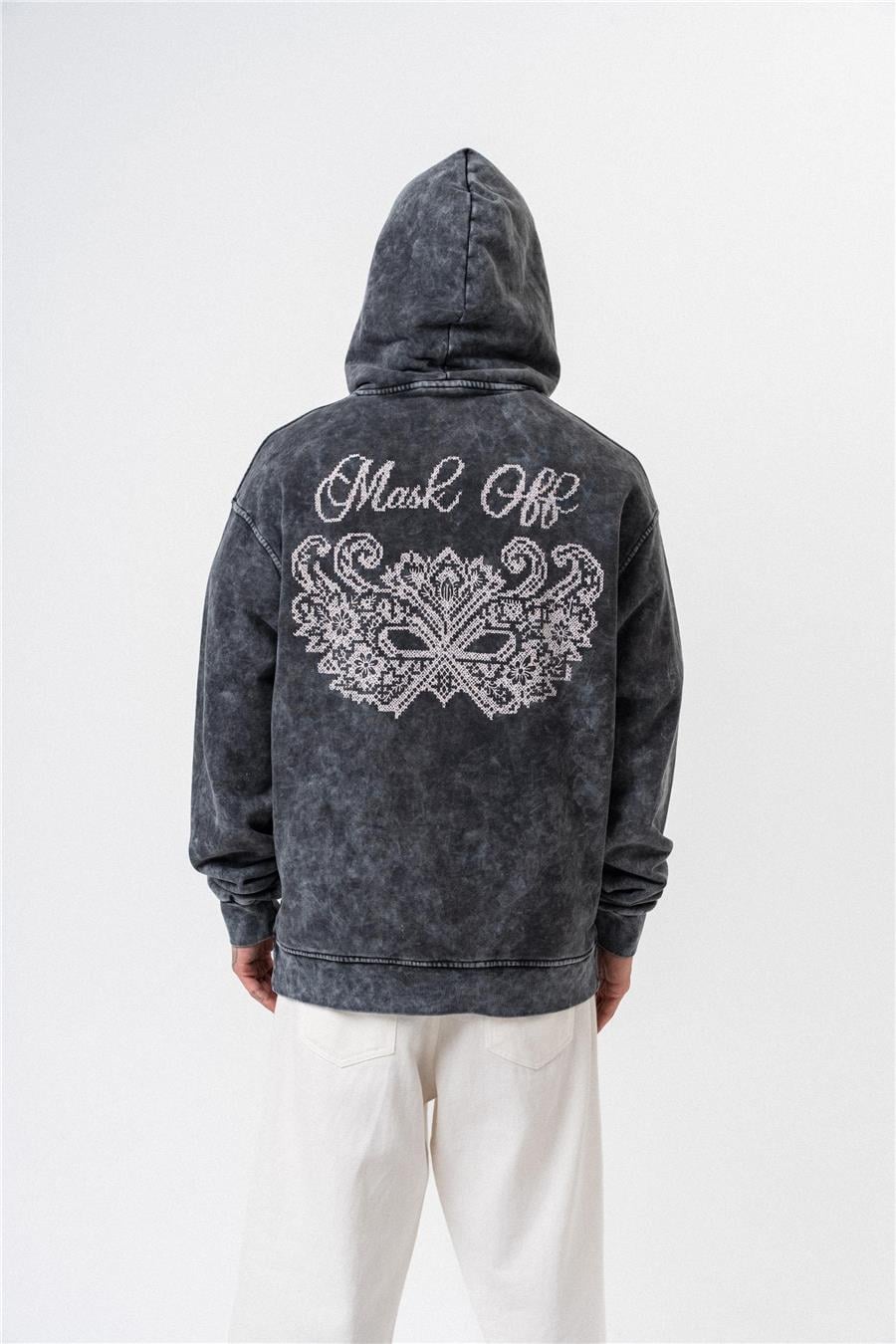 Mask Off Washed Oversize Hoodie