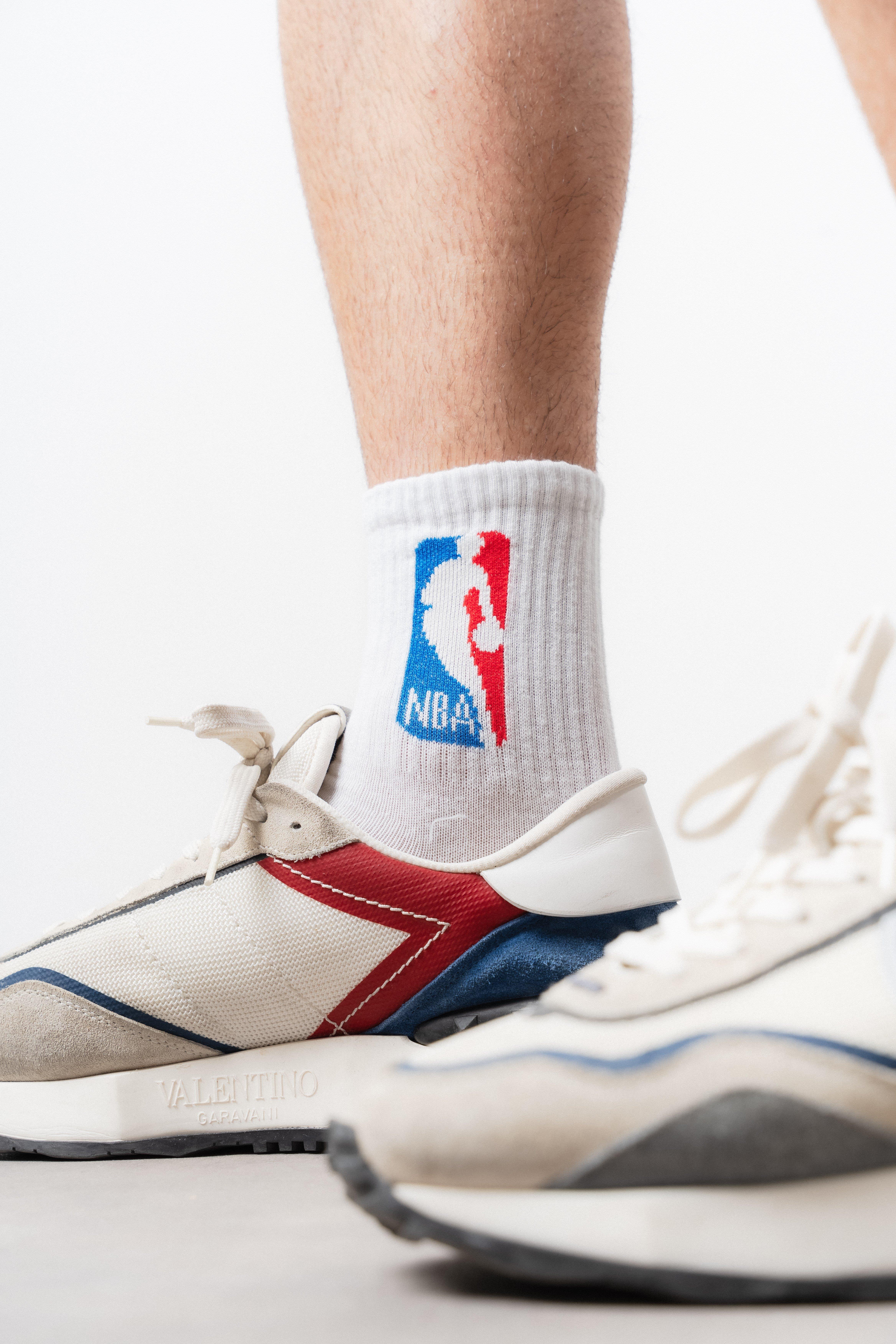 NBA Unisex Beyaz Çorap