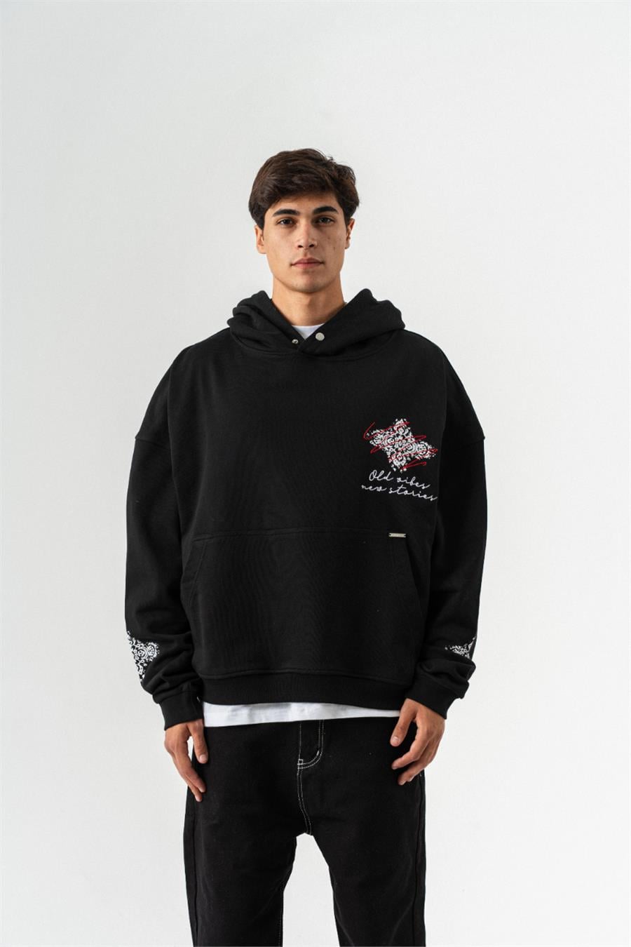 Old Vibes Box Kesim Hoodie