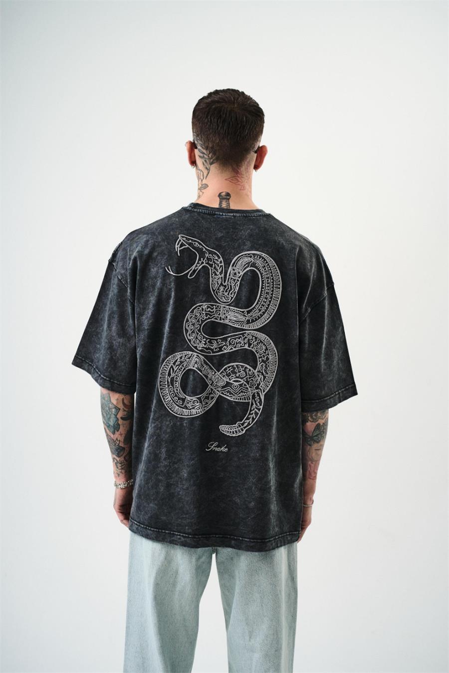 Snake Washed Oversize T-shirt