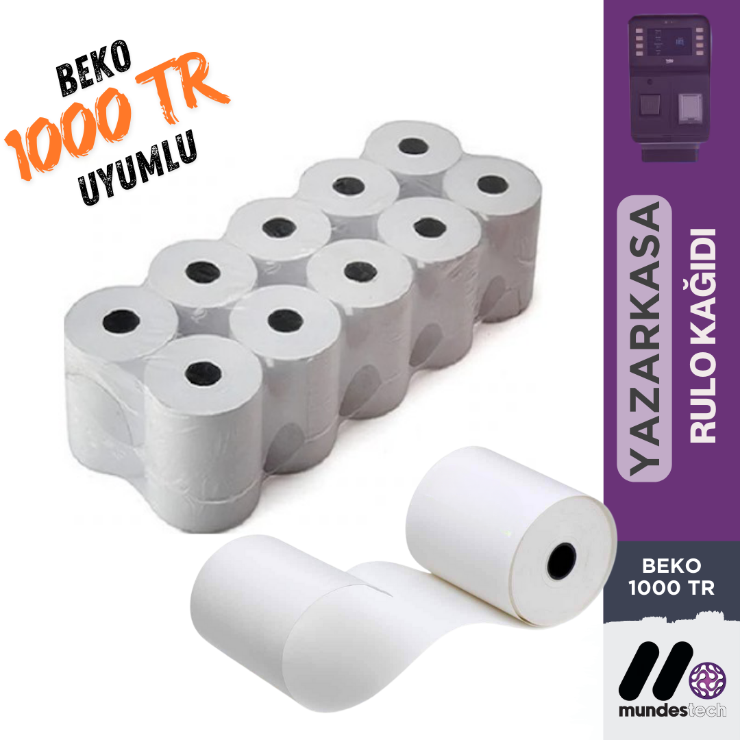 Beko 1000 TR Android Pompa Yazarkasa POS Cihazı için Termal Rulo - mundestech.com
