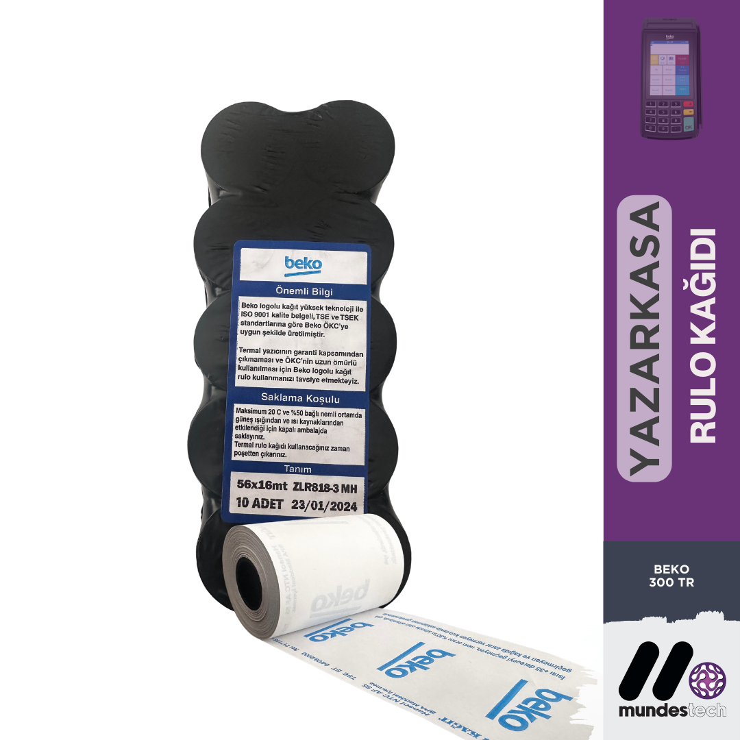 Beko 300 TR Yazarkasa Rulosu - mundestech.com