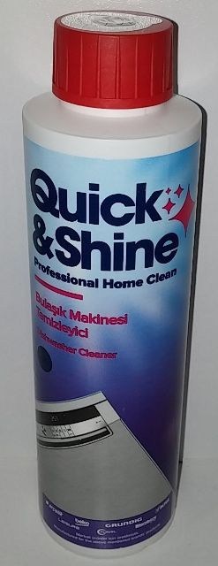 Quick&Shine Bulaşık Makinesi Temizleme Sıvısı | Orijinal Bakım ve Kireç Yağ Çözücü