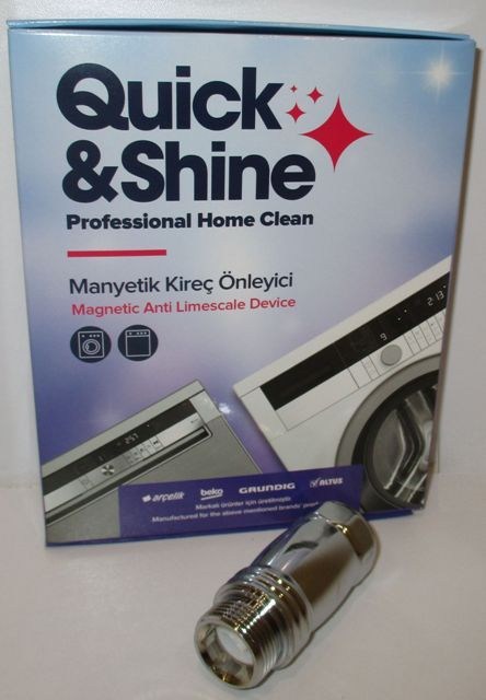 Quick&Shine Manyetik Kireç Önleyici S - Çamaşır ve Bulaşık Makinesi Kireç Önleyici Filtre | Orijinal
