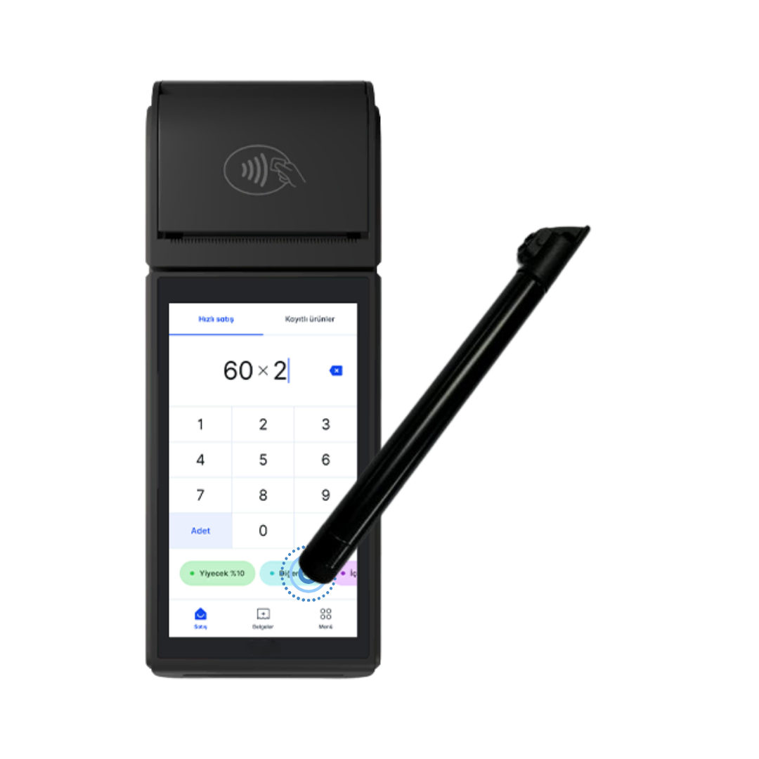 Yazarkasa ve El Terminali Dokunmatik Ekran Kalemi | Hassas ve Ergonomik Kullanım