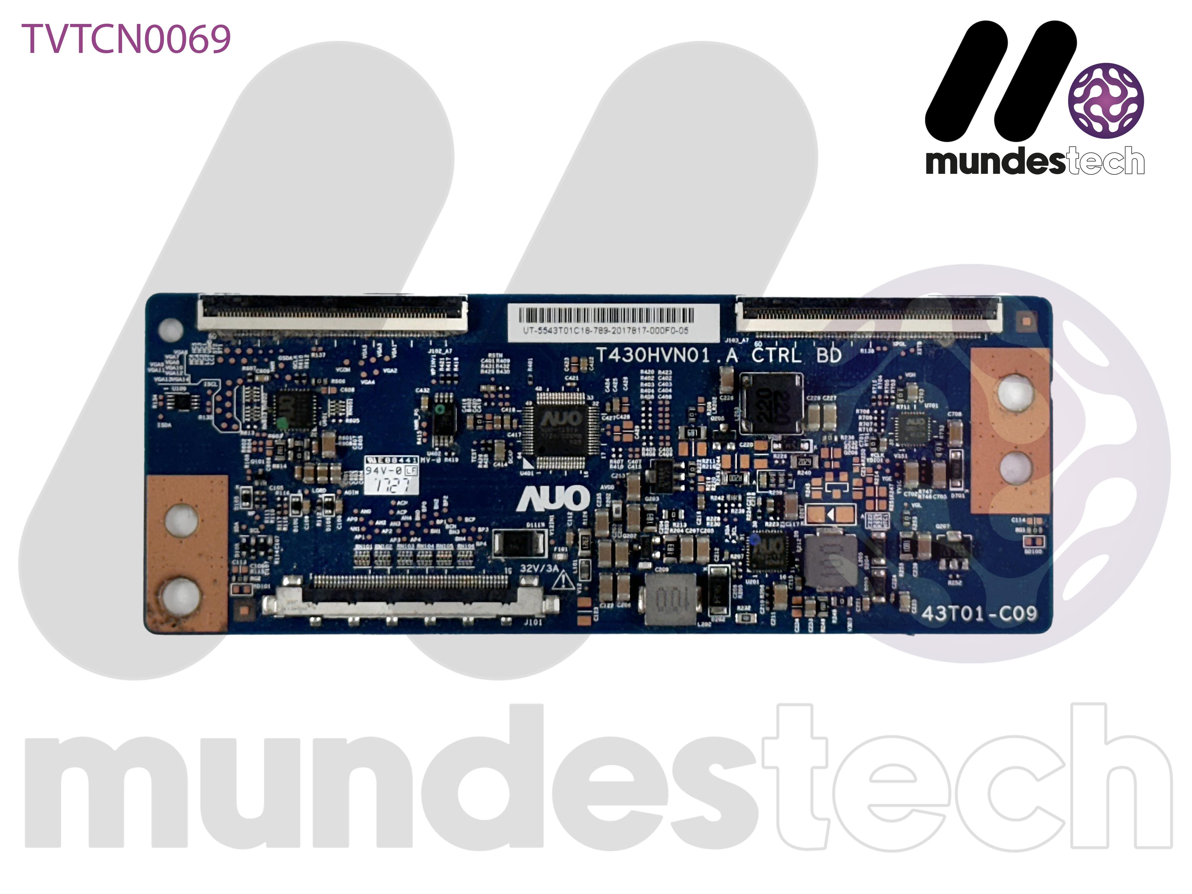 AUO | 43T01-C09, T430HVN01.2 | 43 Inch Tcon Board