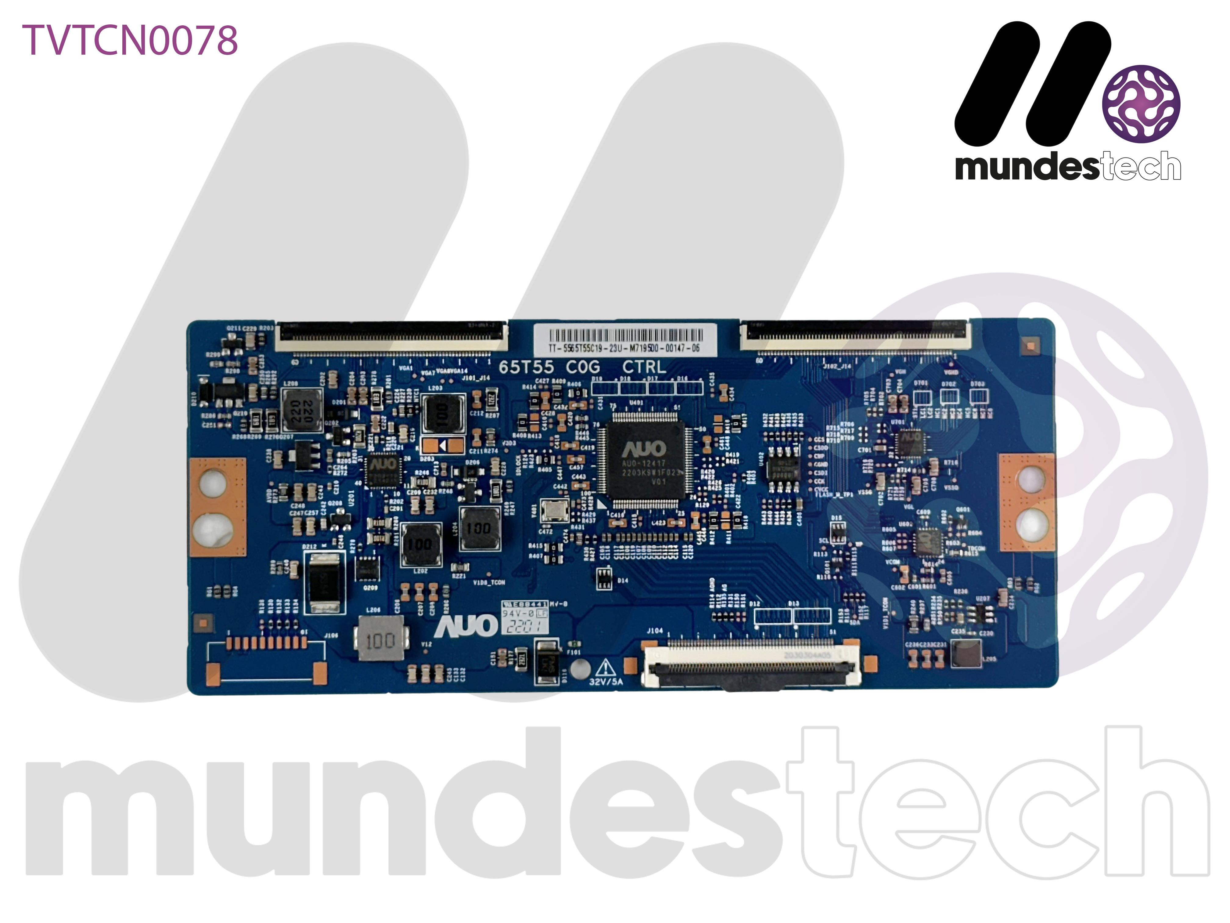 AUO | 65T55 COG CTRL, T650QVN07.9  | 65 Inch Tcon Board