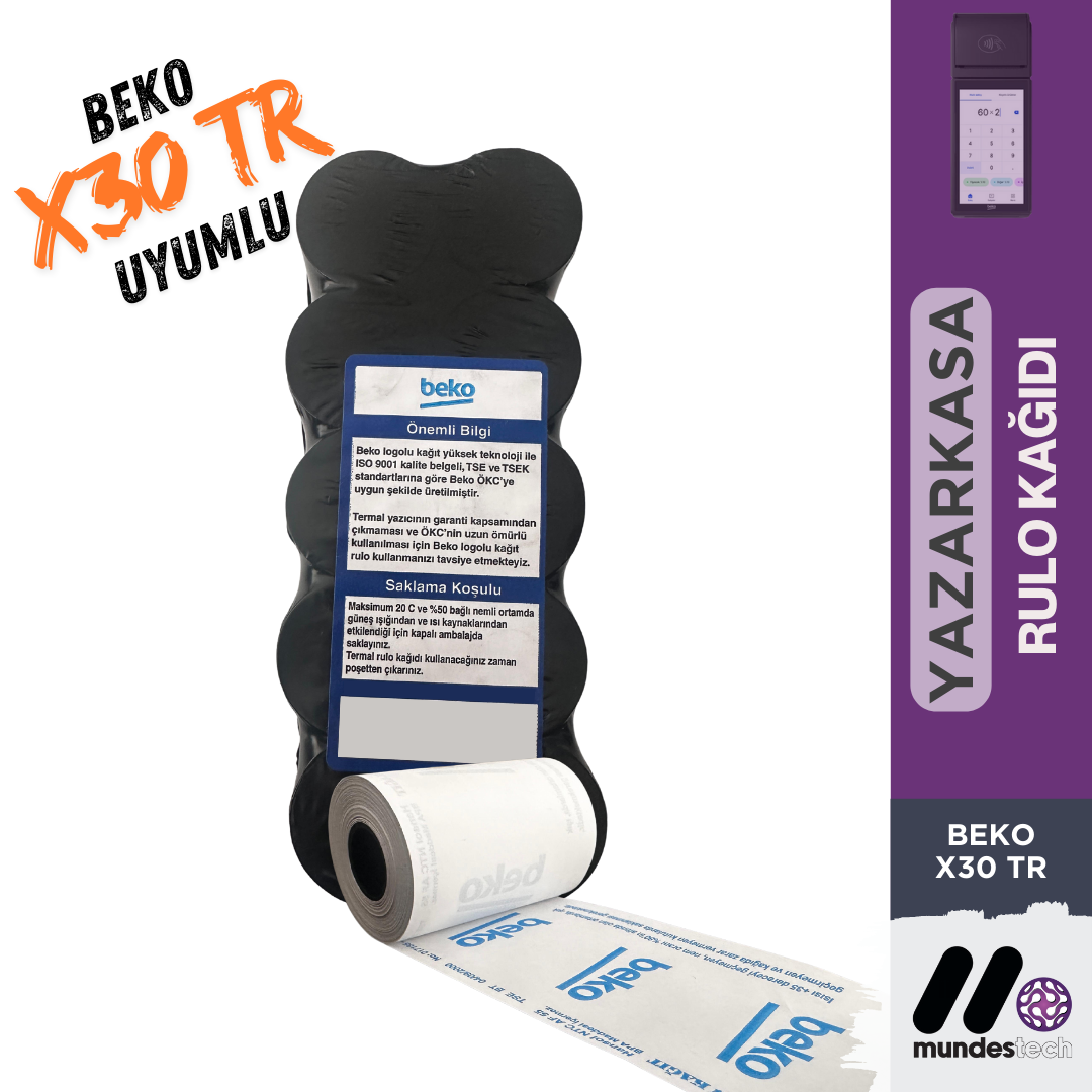 Beko X30 TR Yazarkasa Rulosu - mundestech.com