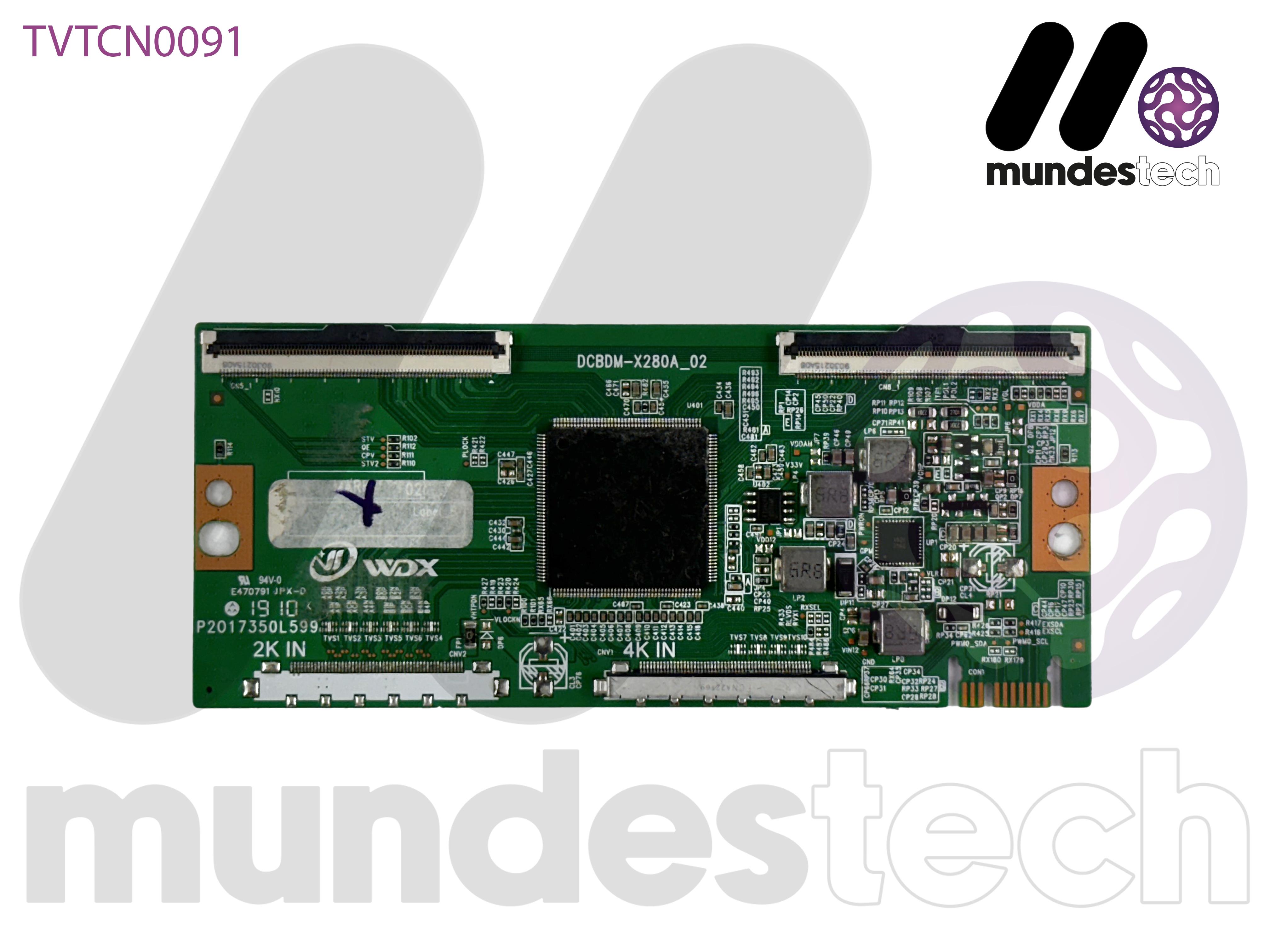 CHOT | DCBDM-X280A_02, CV500U1-T01 | 50 Inch Tcon Board