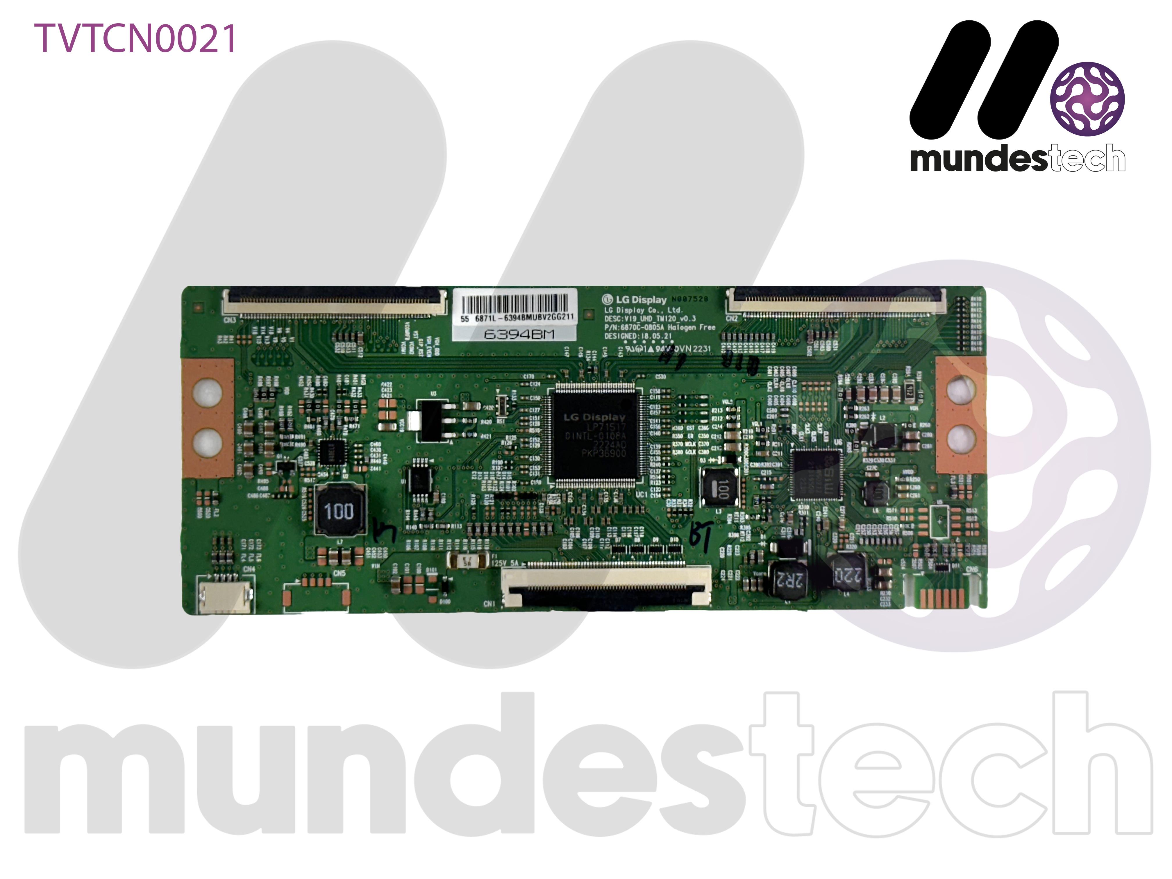 LG | P/N: 6870C-0805A, LC550EQQ-SMA4  | 55 Inch Tcon Board
