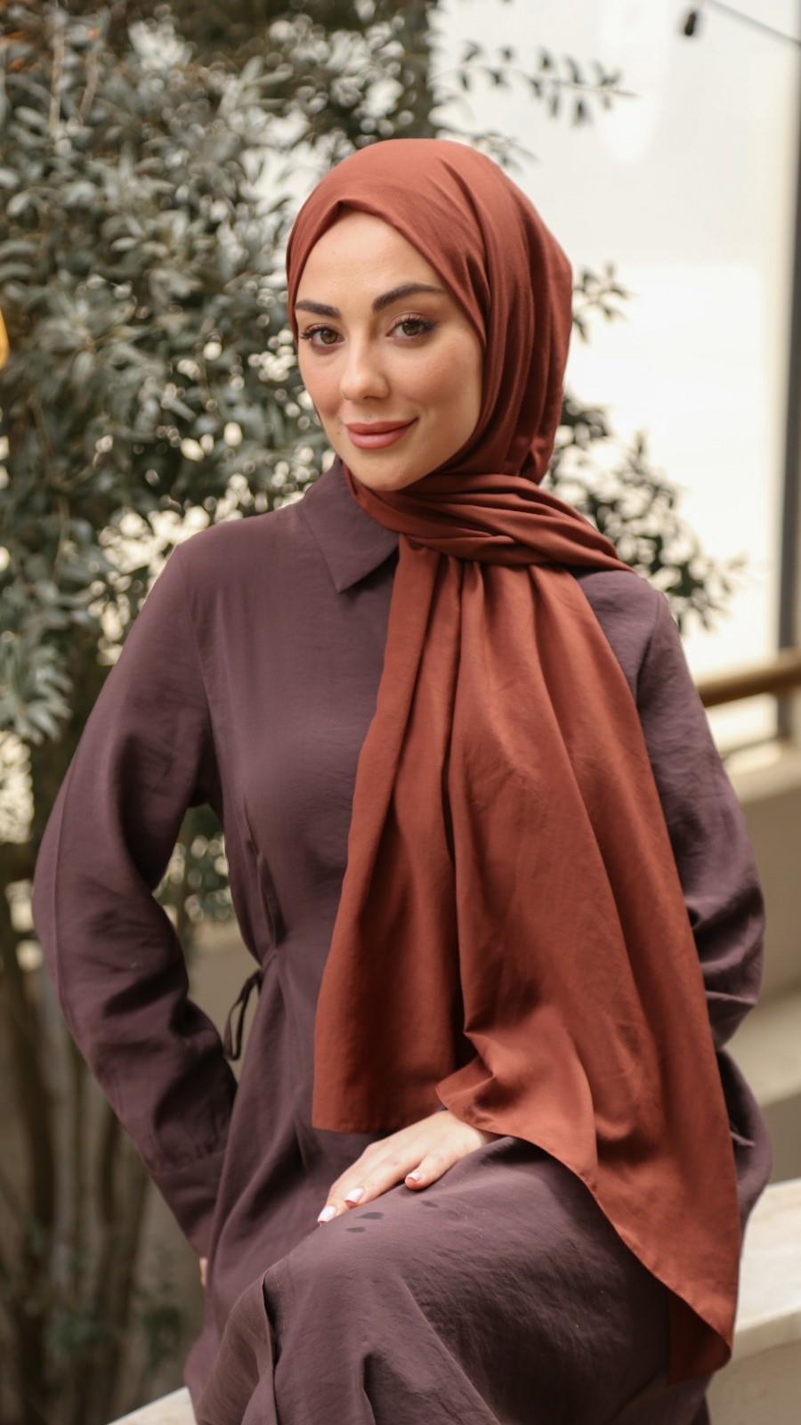 Locella Caz Ayrobin Şal Çikolata Kahve