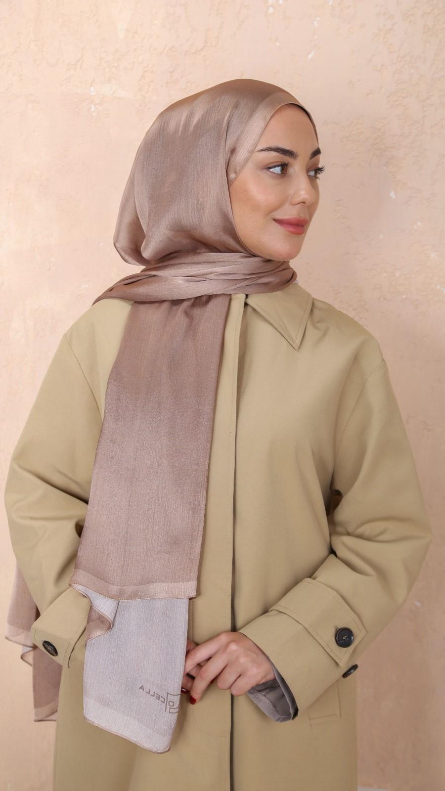 Locella İdol İpek Şal Camel-53