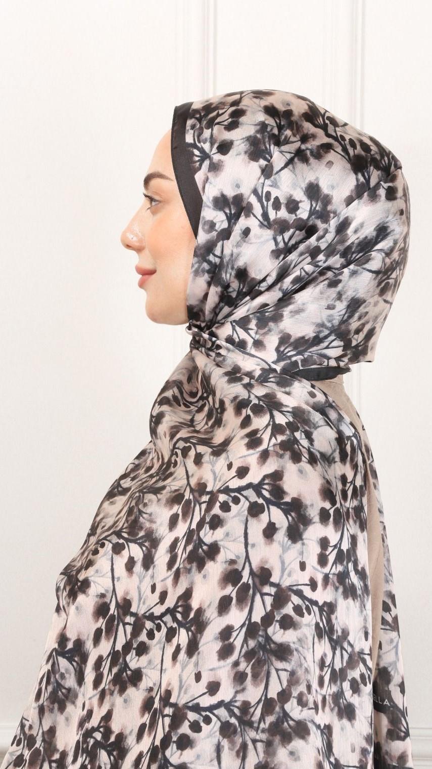 Locella İdol İpek Şal Siyah-9