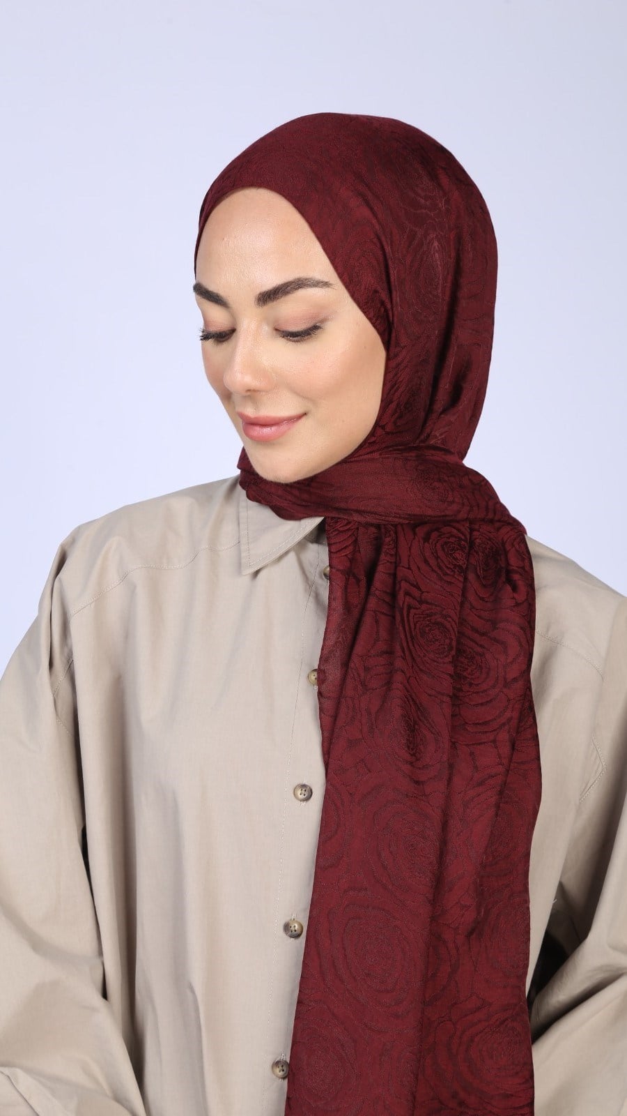 Locella Jakar Şal Bordo