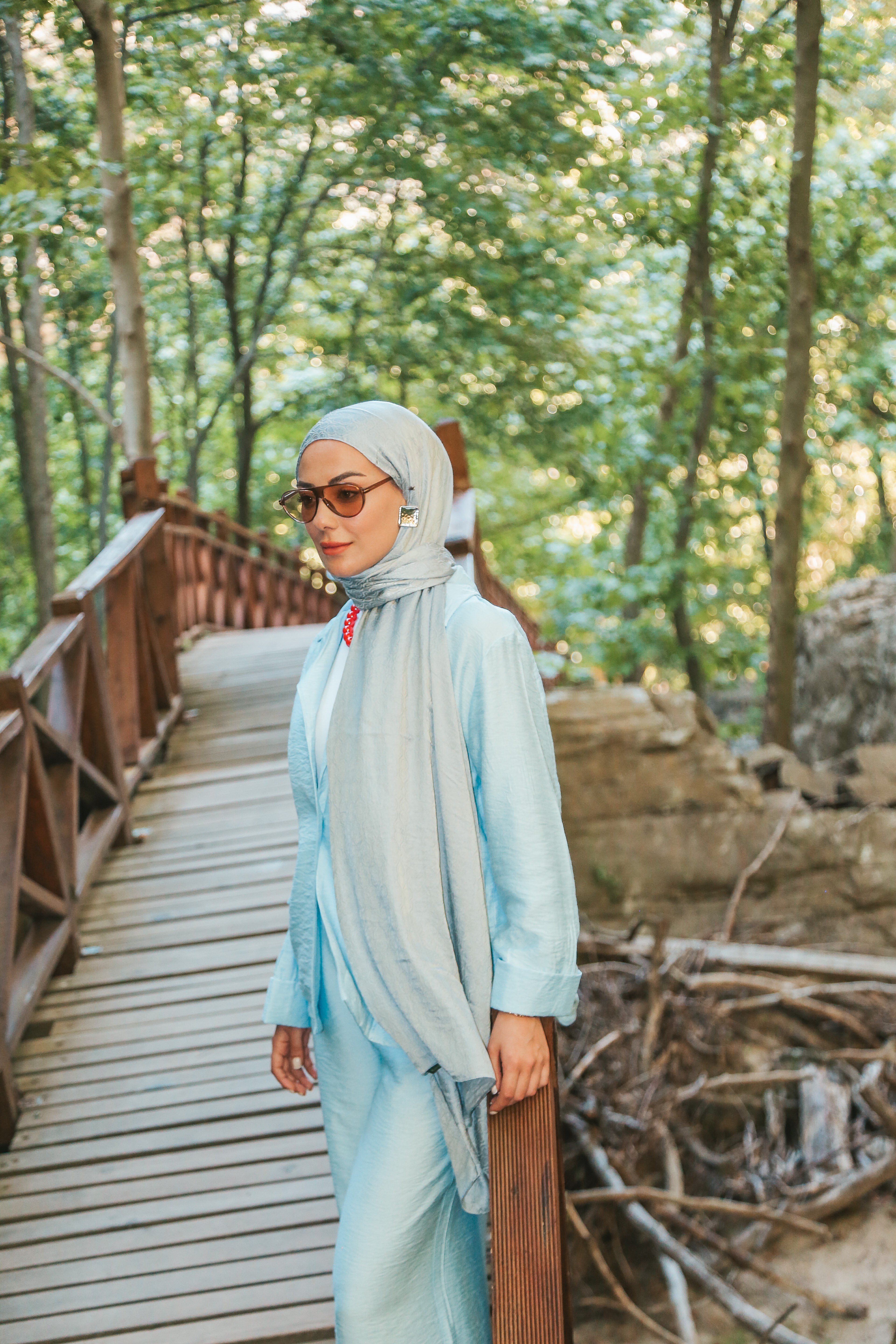 Locella Jakar Şal Gri