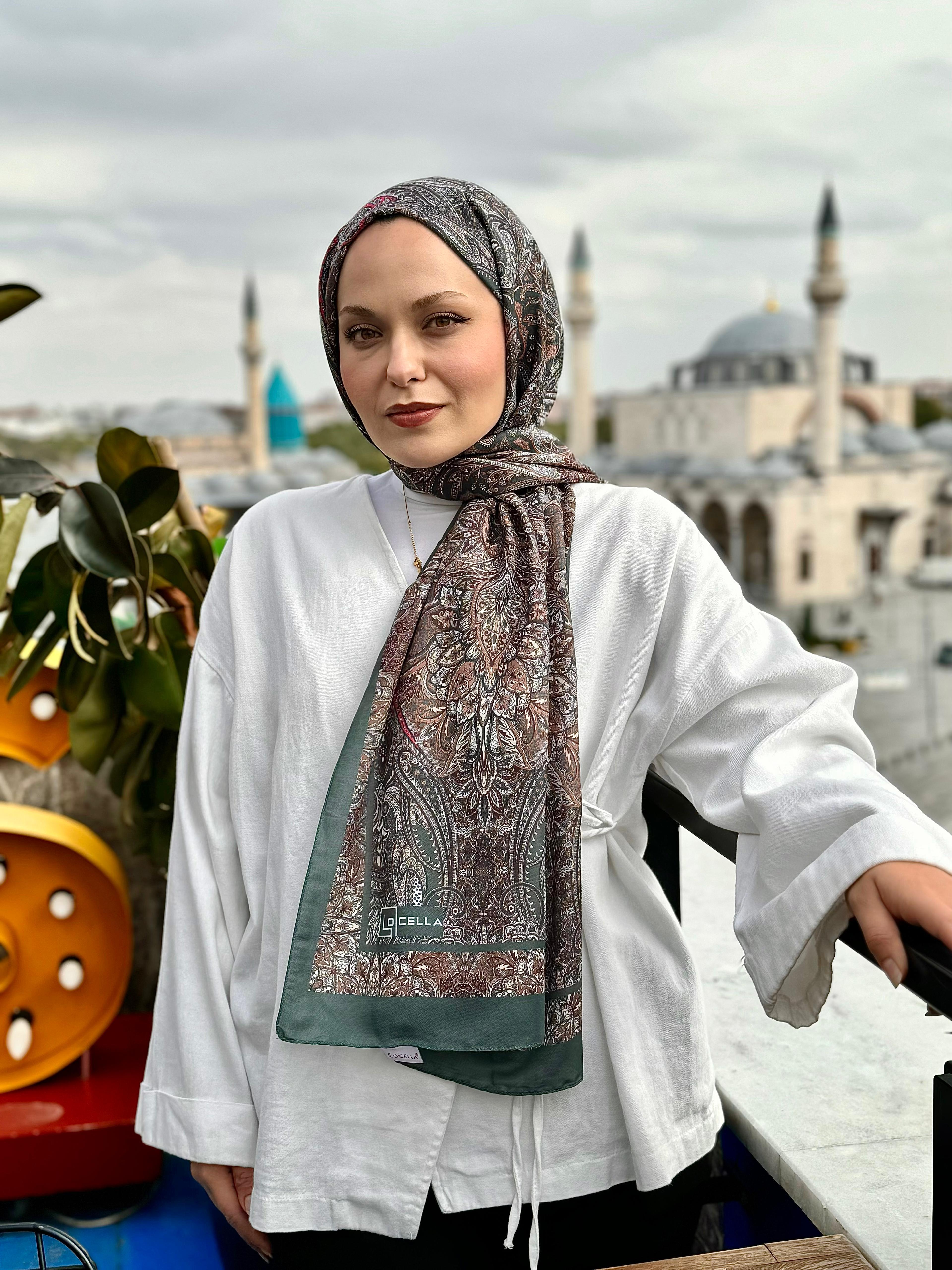 Locella Koza Pamuk Şal-4098