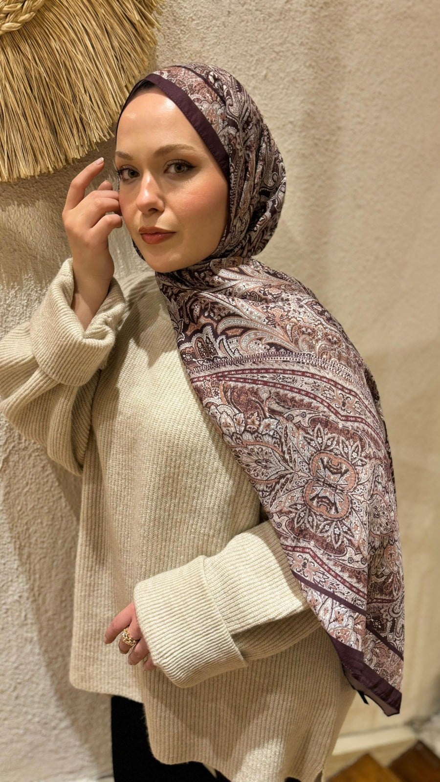 Locella Koza Pamuk Şal-4098