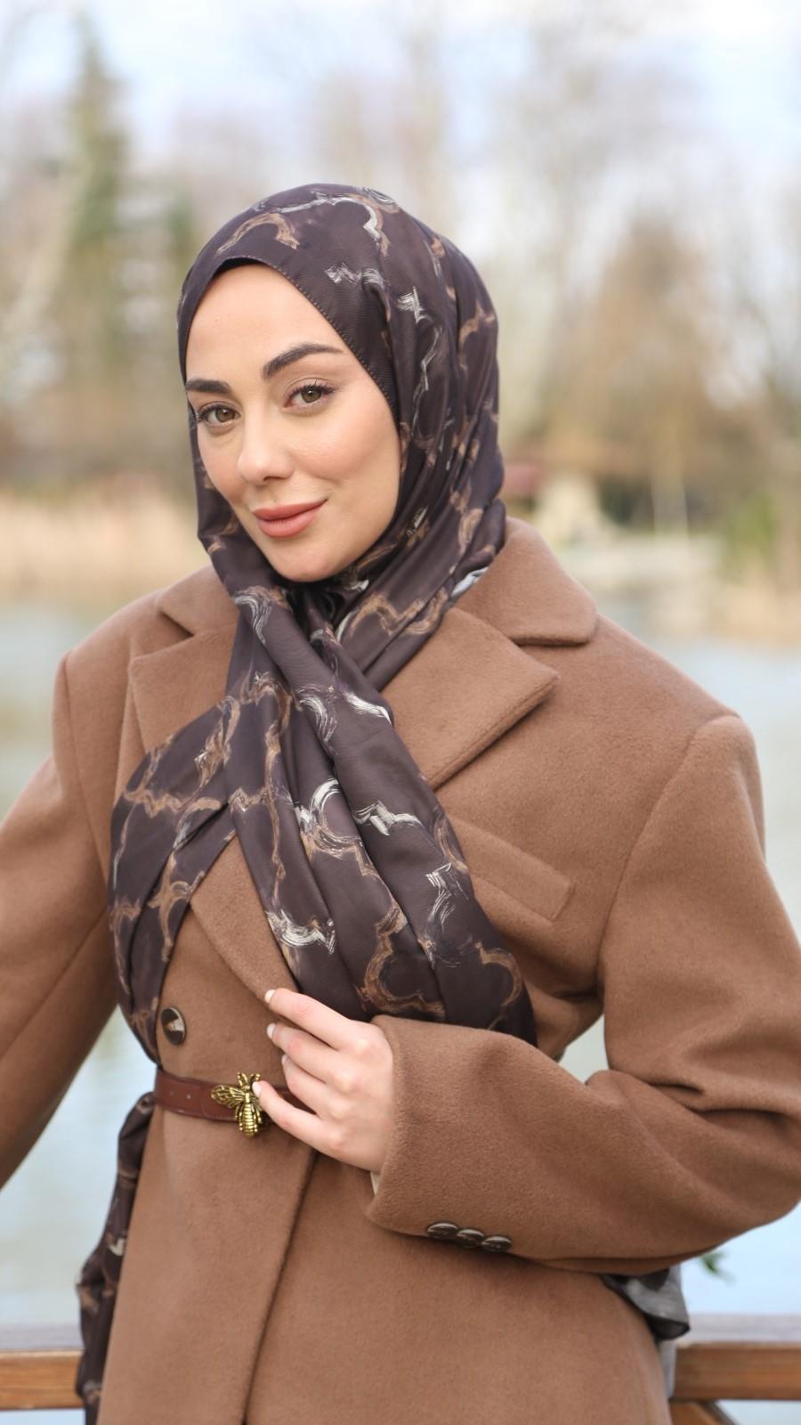 Locella Koza Pamuk Şal Acı Kahve