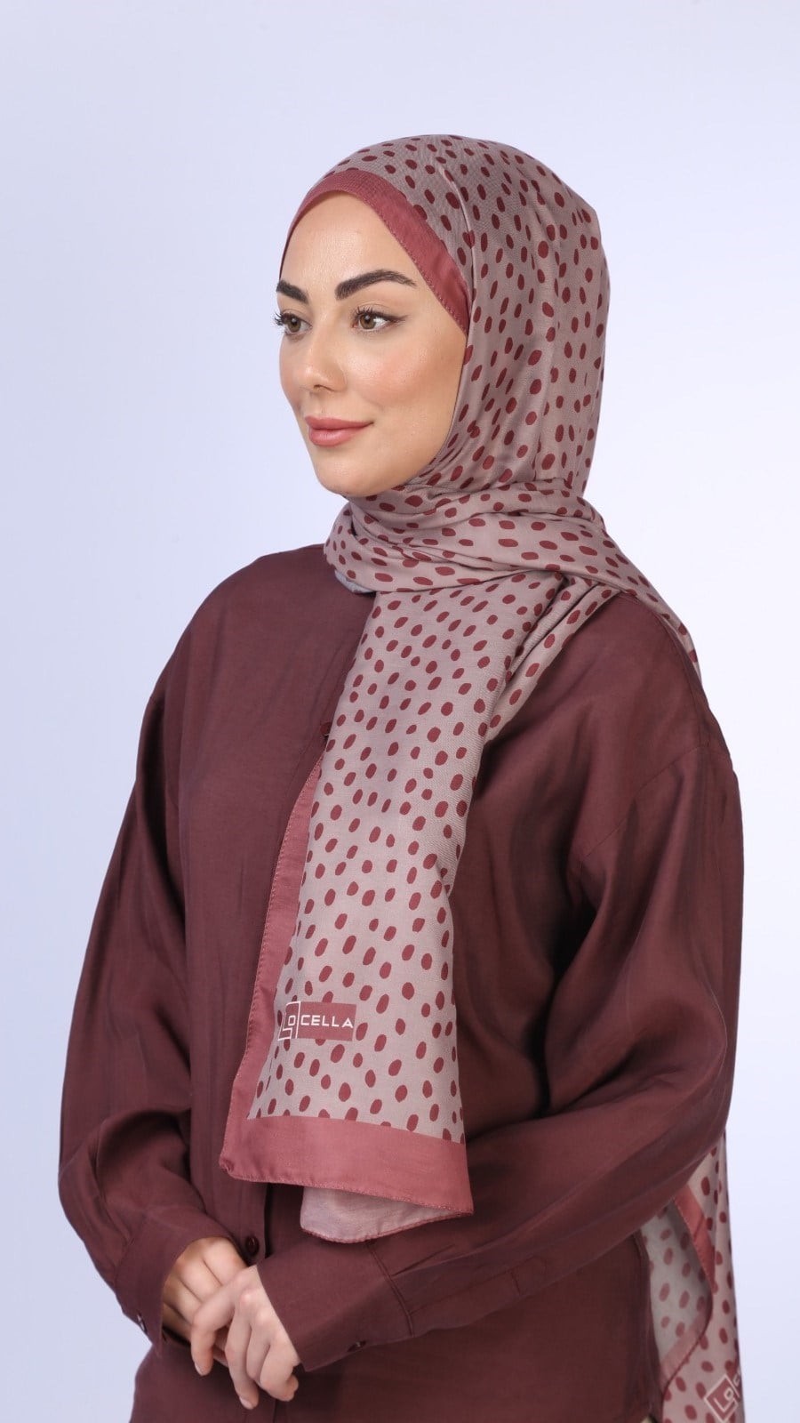 Locella Koza Pamuk Şal Gül Pembe