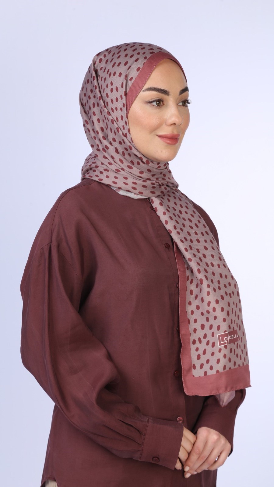 Locella Koza Pamuk Şal Gül Pembe