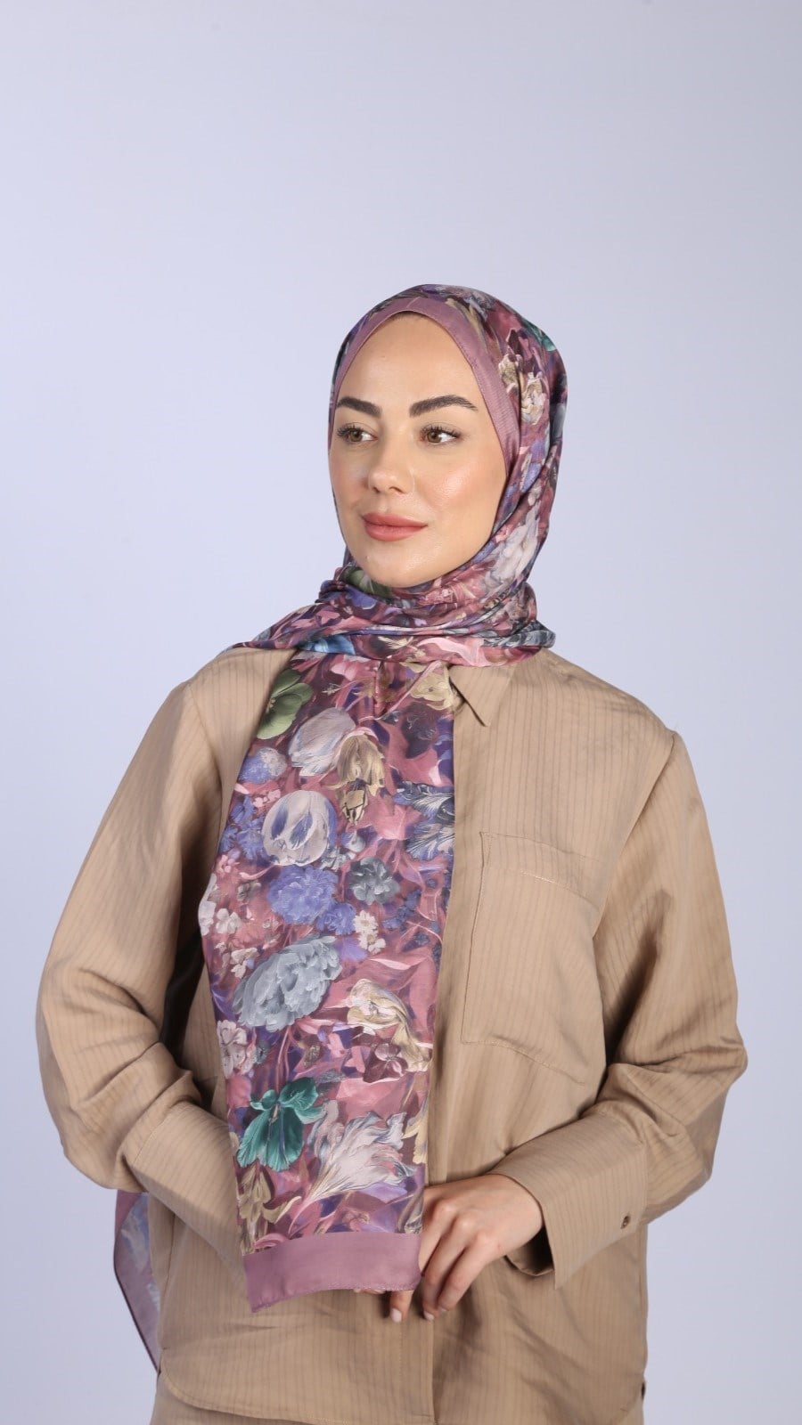 Locella Koza Pamuk Şal Gül Pembe