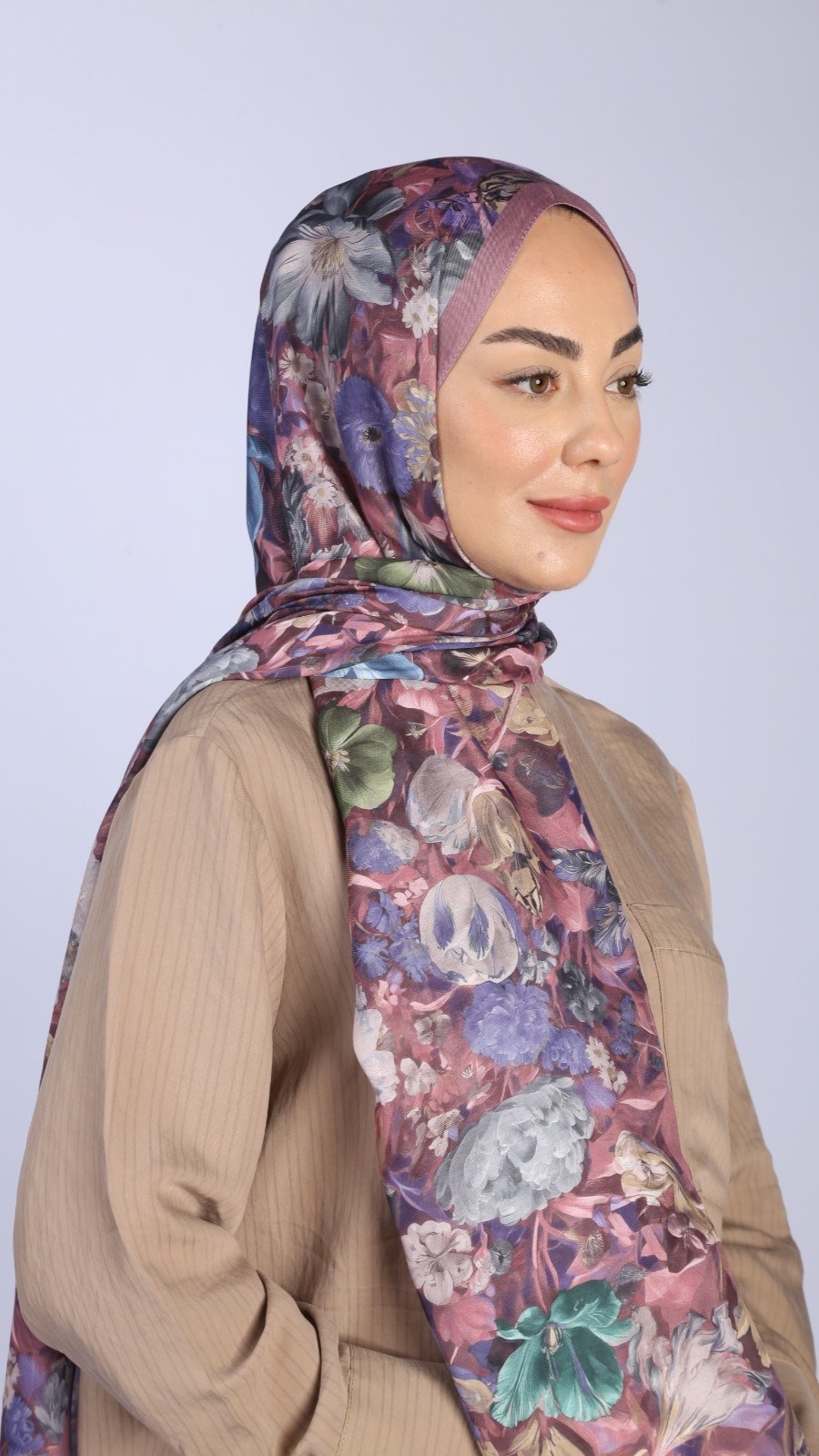 Locella Koza Pamuk Şal Gül Pembe