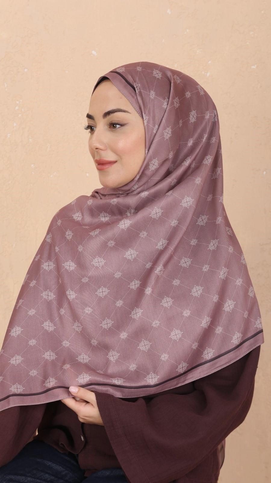 Locella Koza Pamuk Şal-Gül Kurusu-2