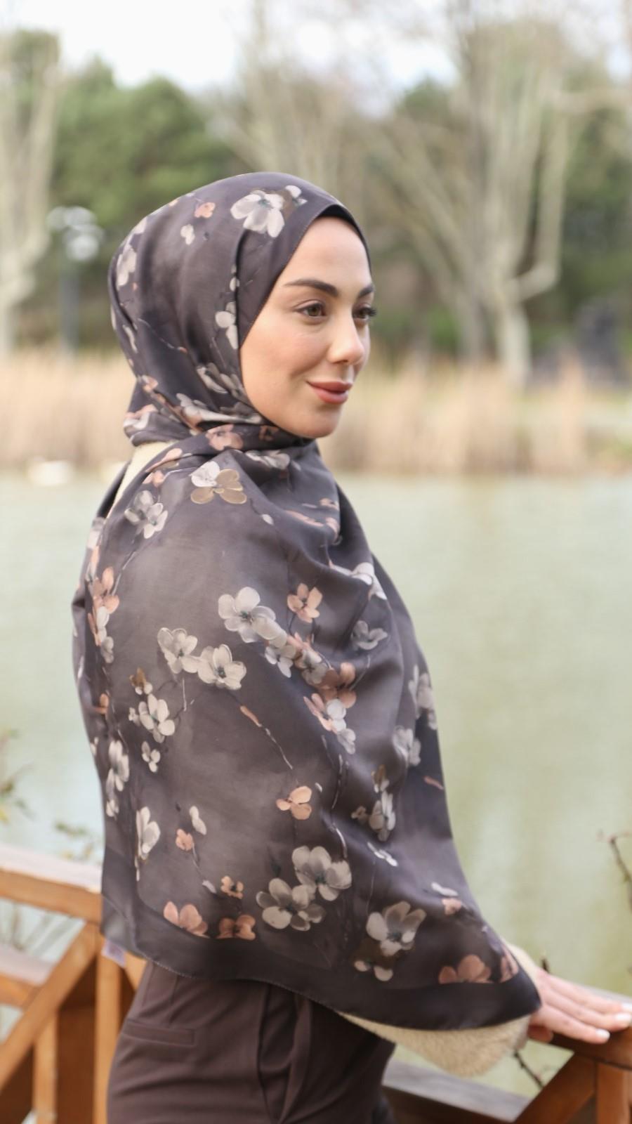 Locella Koza Pamuk Şal Kahve