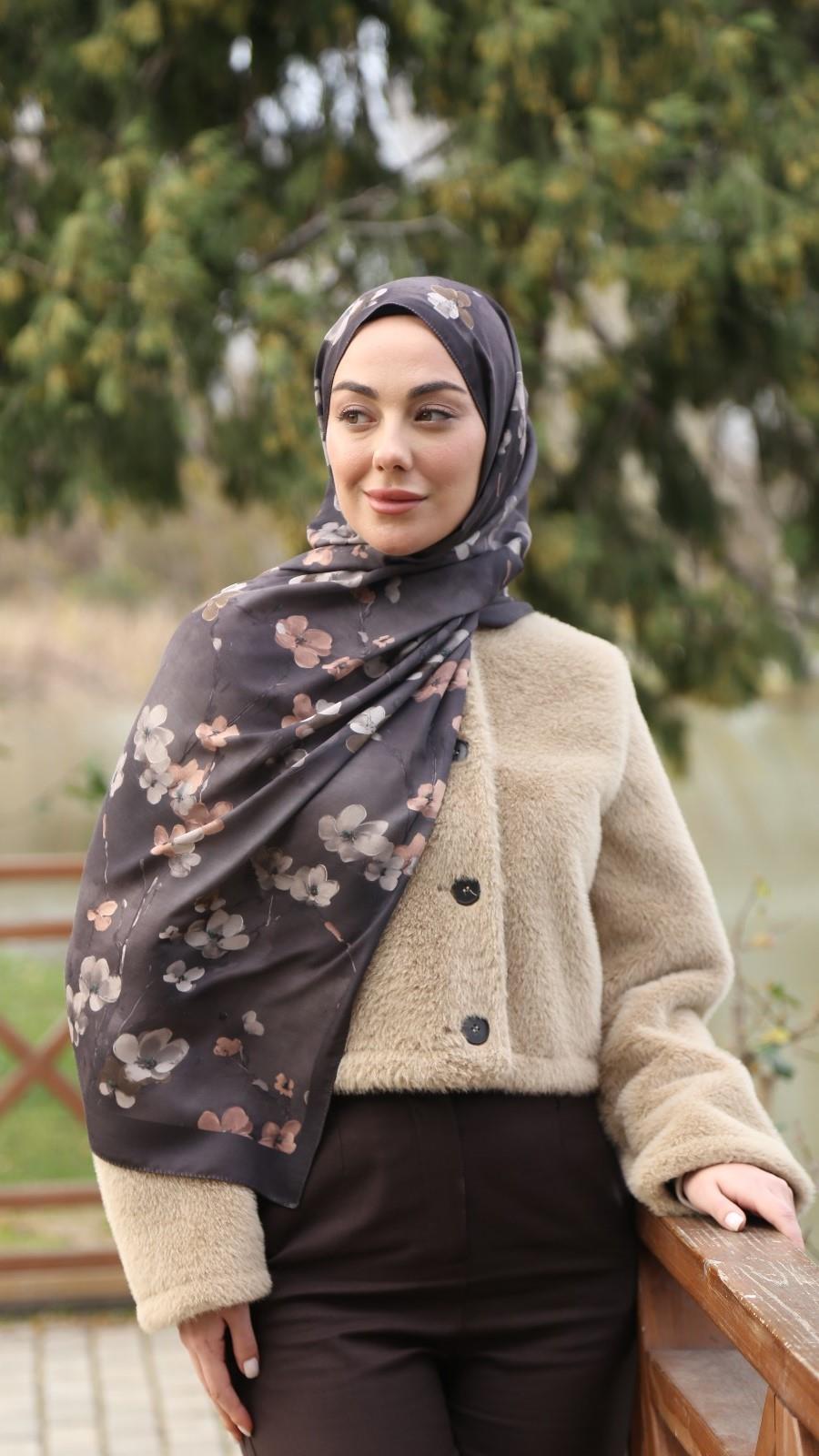Locella Koza Pamuk Şal Kahve