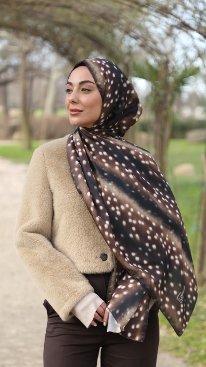 Locella Ceylan Şal-Kahve