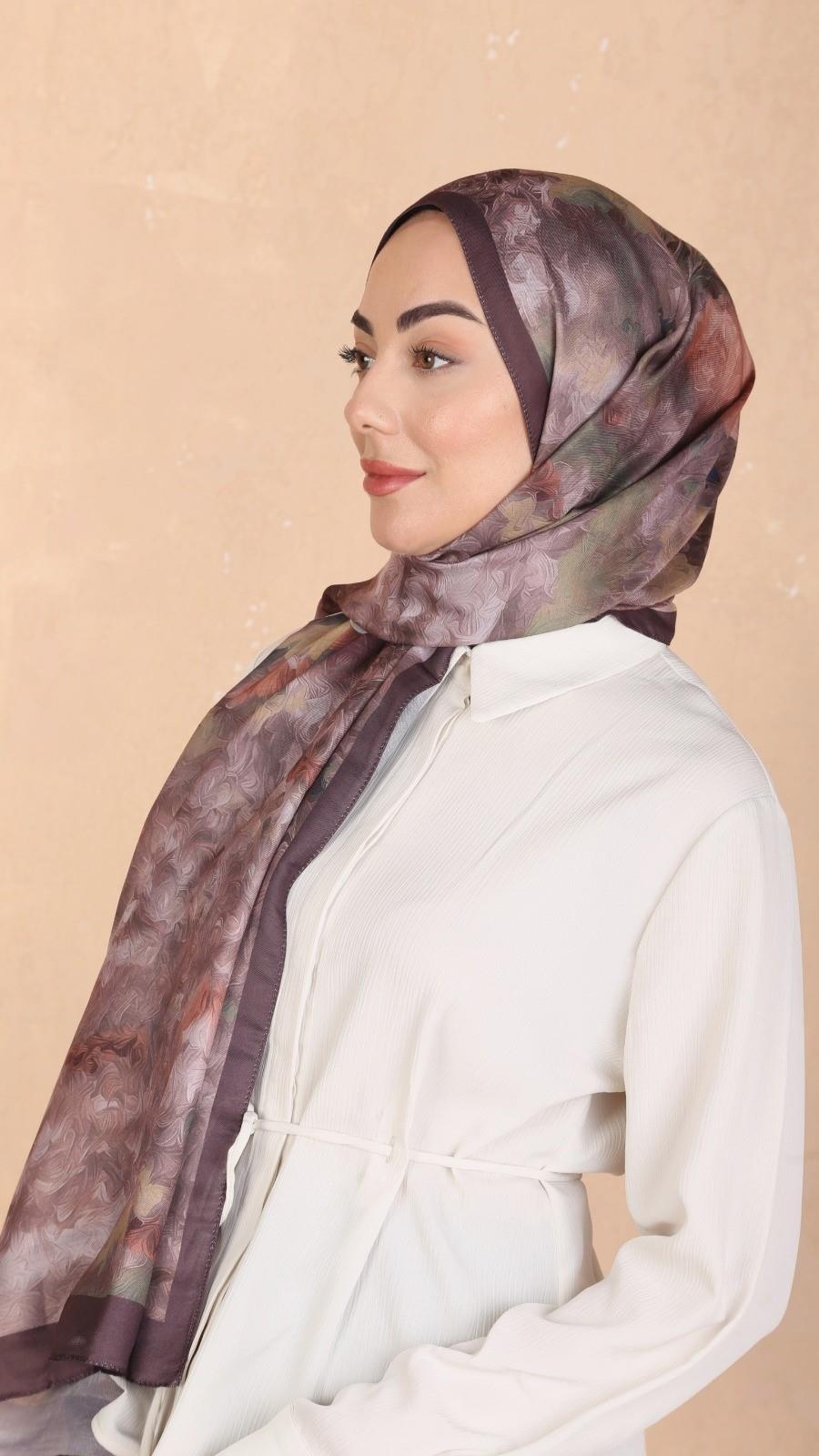 Locella Koza Pamuk Şal Mürdüm