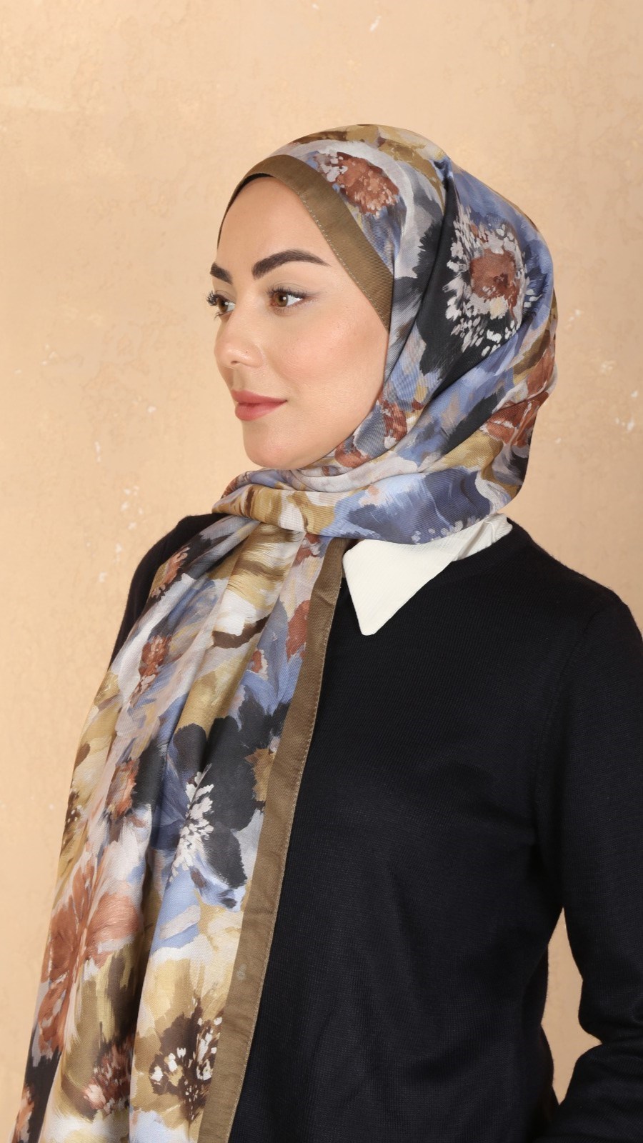 Locella Koza Pamuk Şal Olive