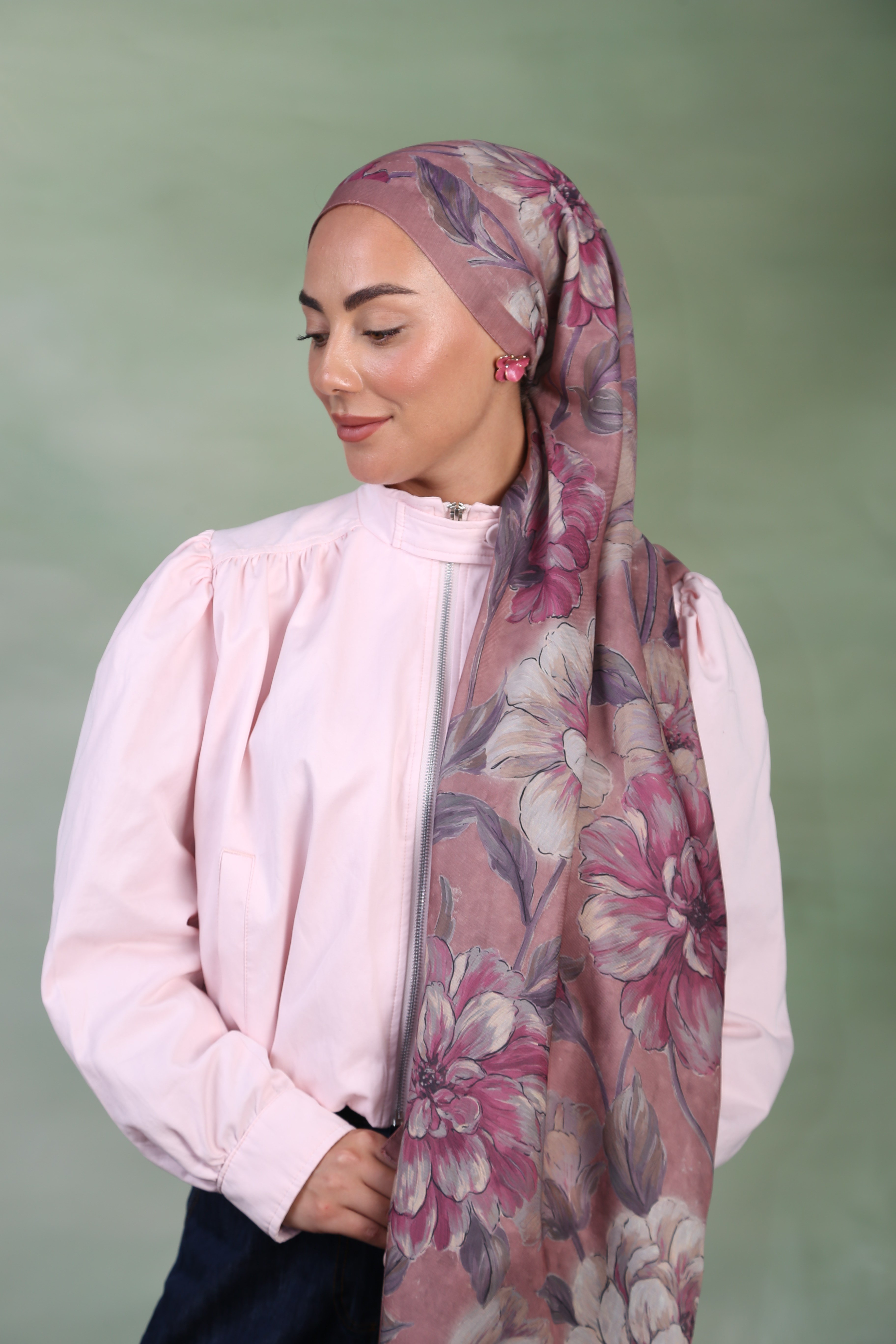 Locella Koza Pamuk Şal Pembe
